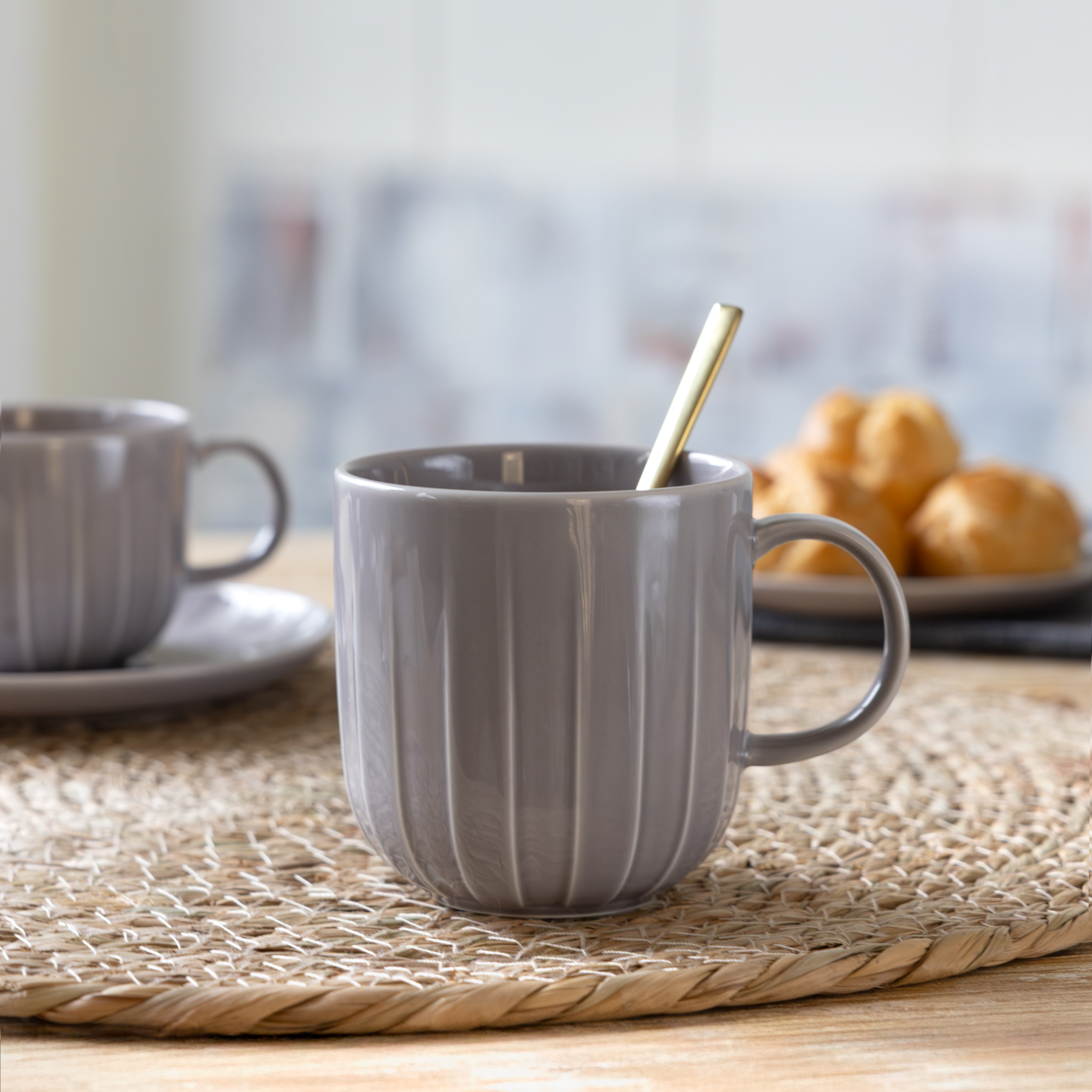 Mug Ligne gris 350 ml AMBITION