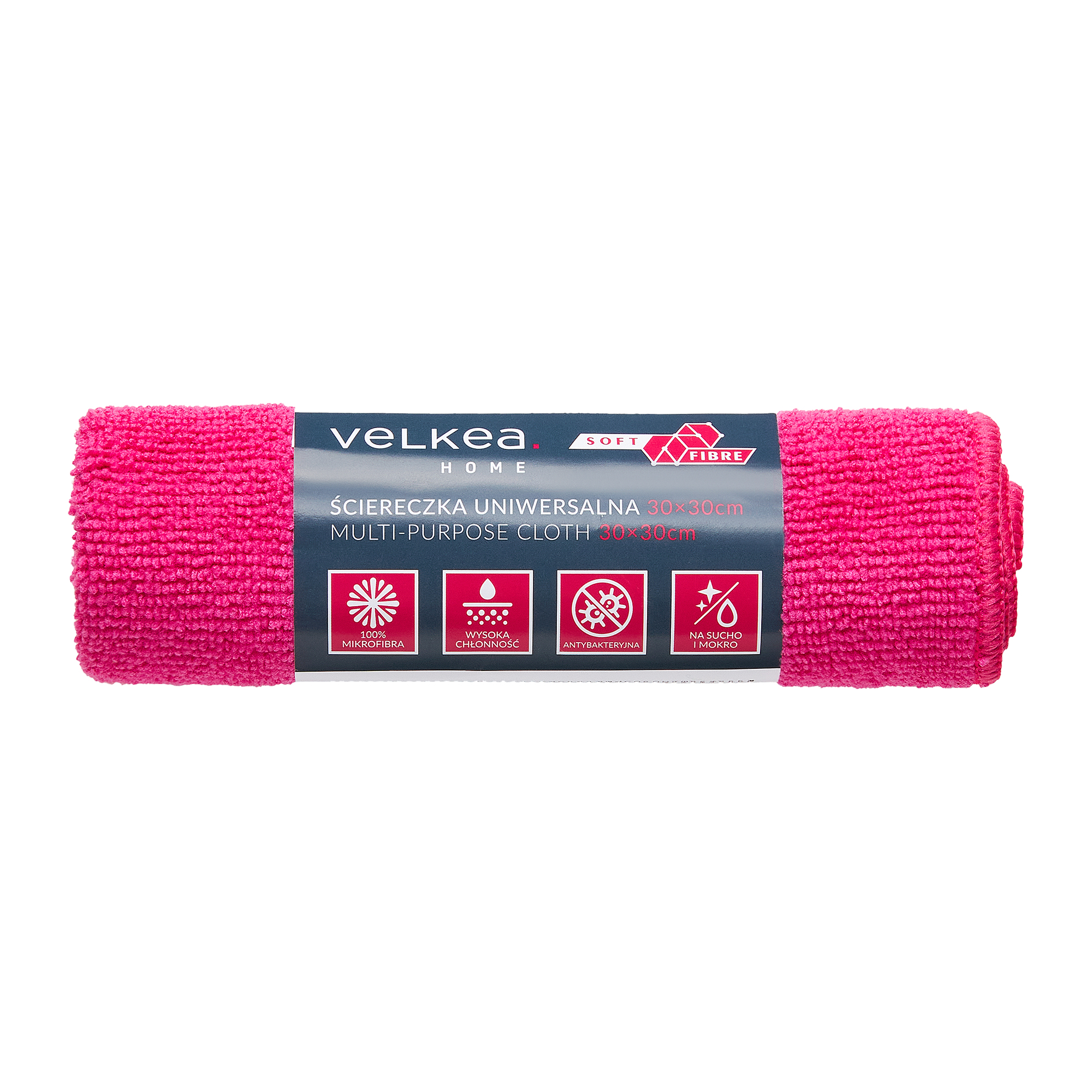 Ściereczka uniwersalna z mikrofibry Soft Fibre VELKEA MIX KOLORÓW