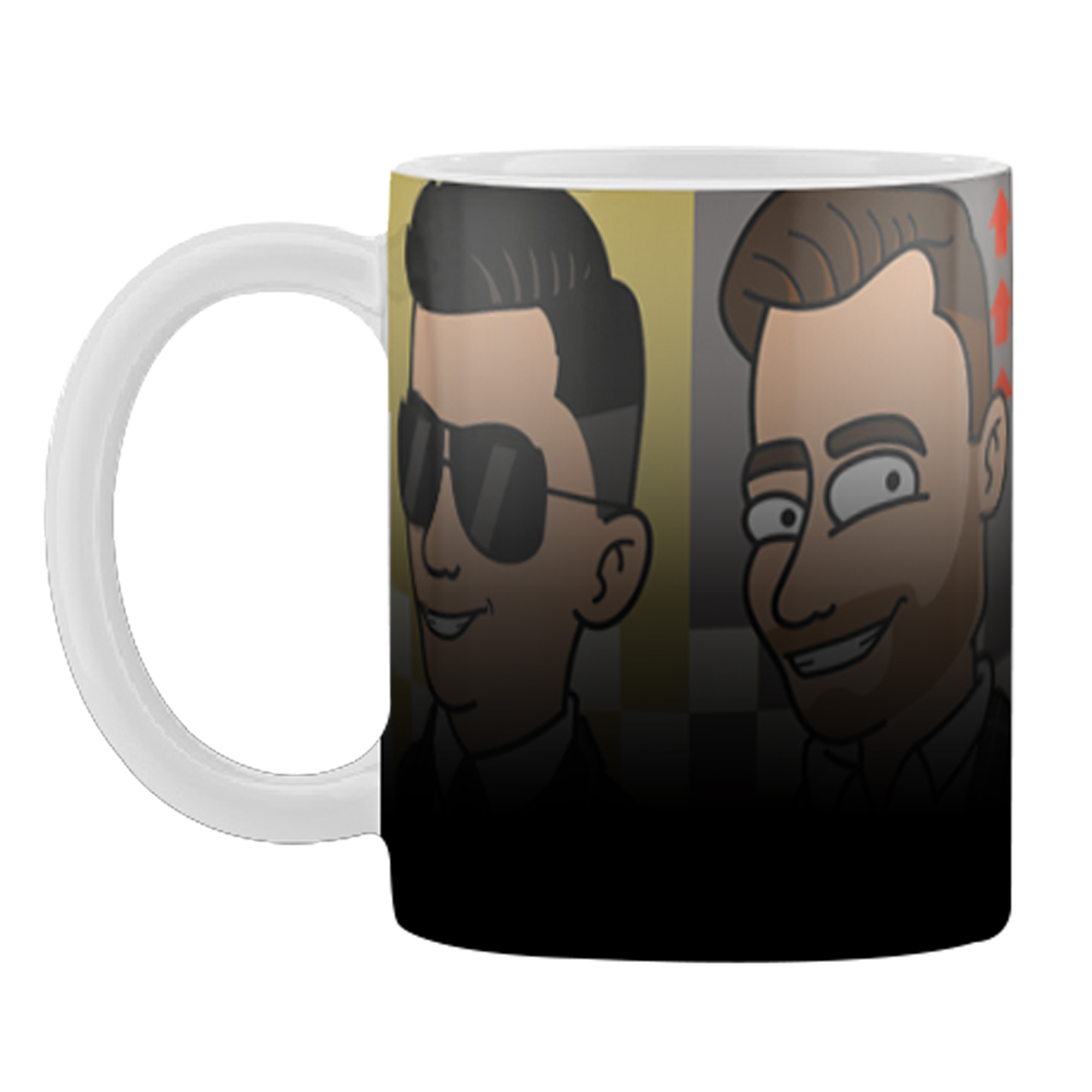 Kubek zmieniający kolor Twarze I 450 ml KANAŁ SPORTOWY