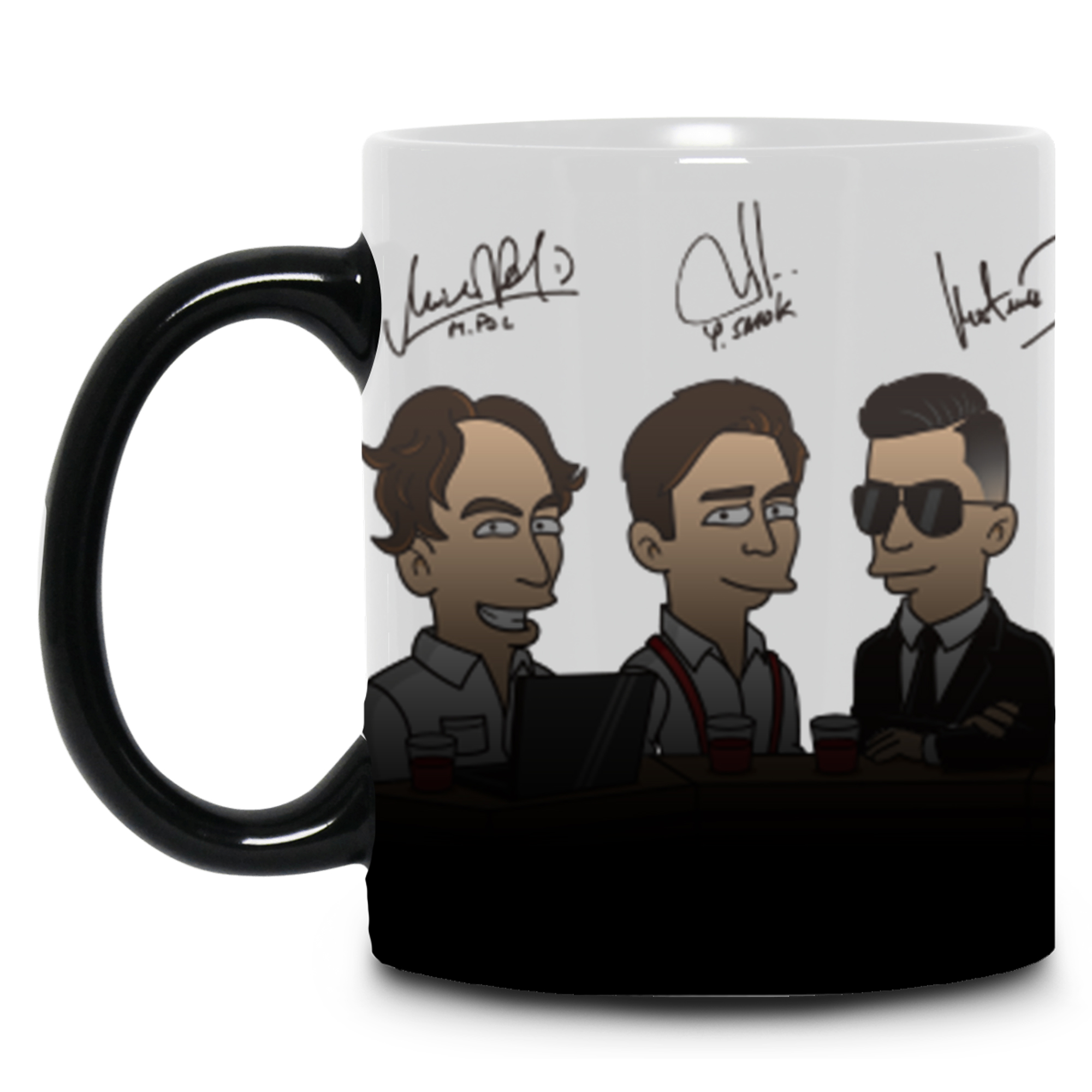 Kubek zmieniający kolor Twarze II 450 ml KANAŁ SPORTOWY