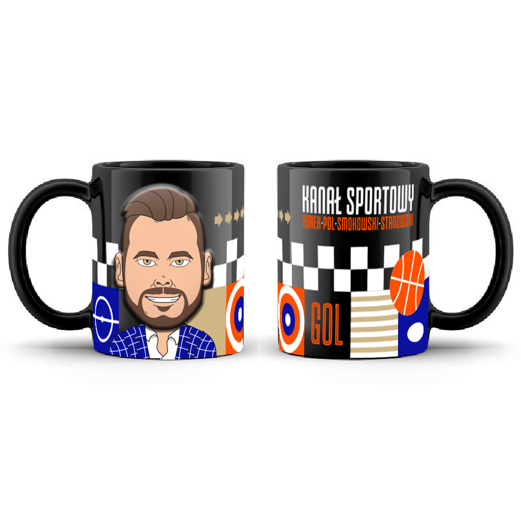 Kubek z wytłoczeniami Stanowski 450 ml KANAŁ SPORTOWY