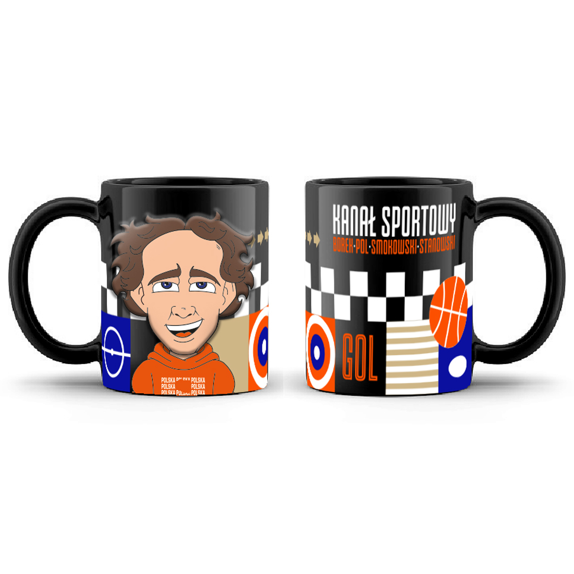 Kubek z wytłoczeniami Pol 450 ml KANAŁ SPORTOWY