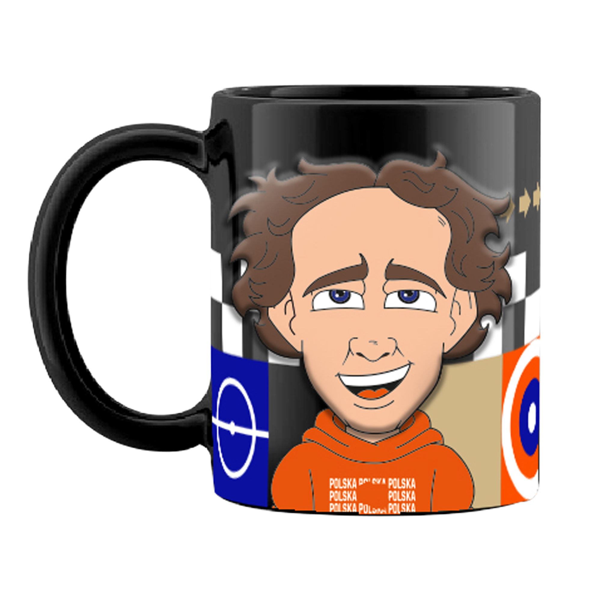 Kubek z wytłoczeniami Pol 450 ml KANAŁ SPORTOWY