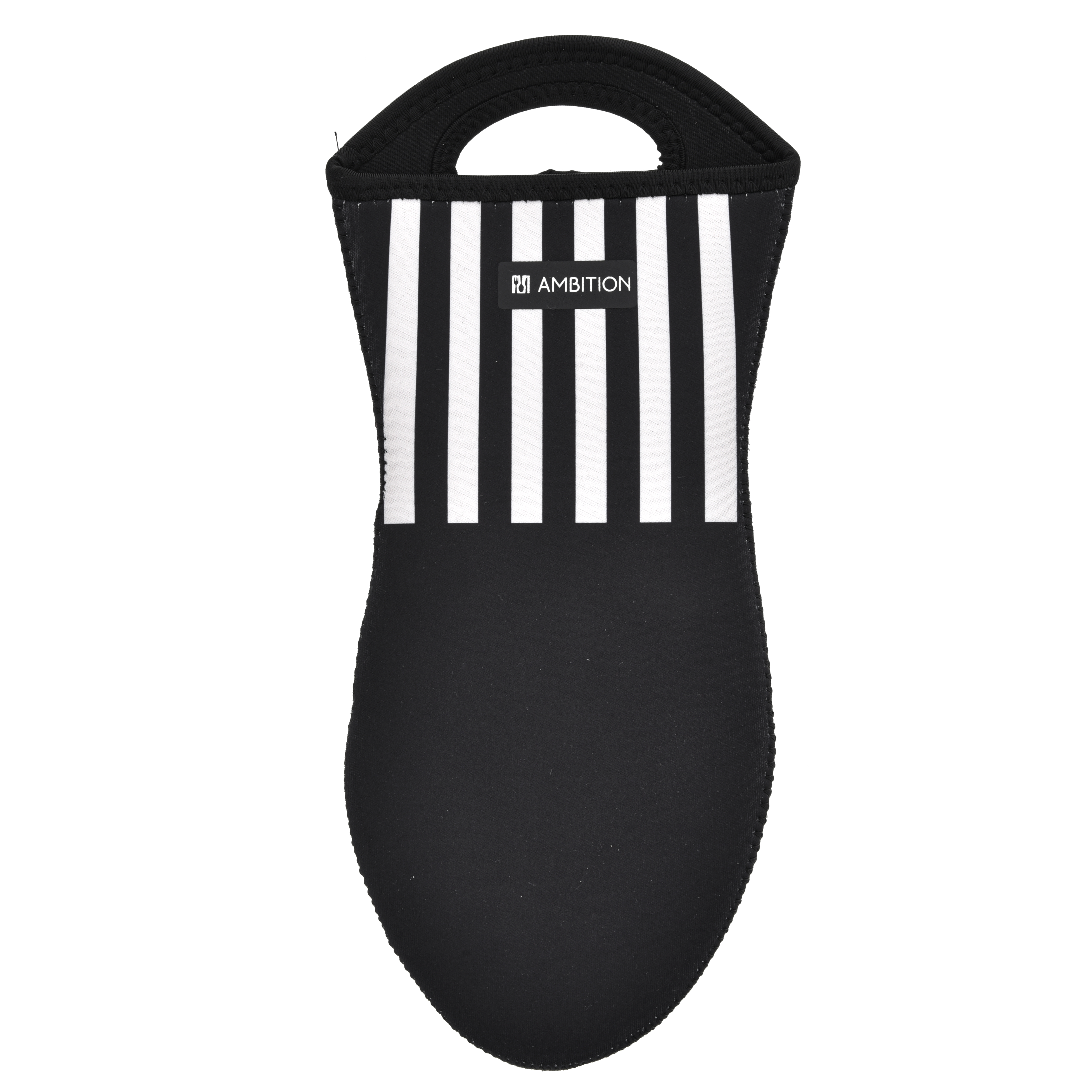 Manopla de neopreno Ribs negra rayas AMBITION