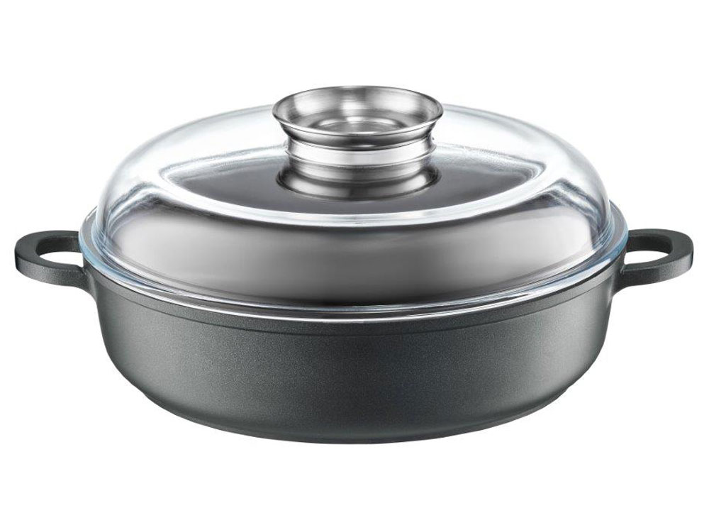 Padella fonda con coperchio Magnat Aroma Knob System 28 cm AMBITION 