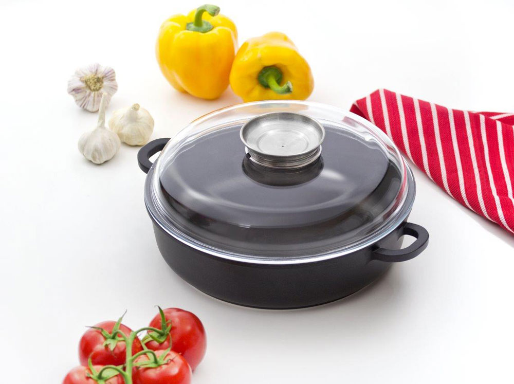 Hluboká pánev Magnat s poklicí Aroma Knob System 28 cm AMBITION
