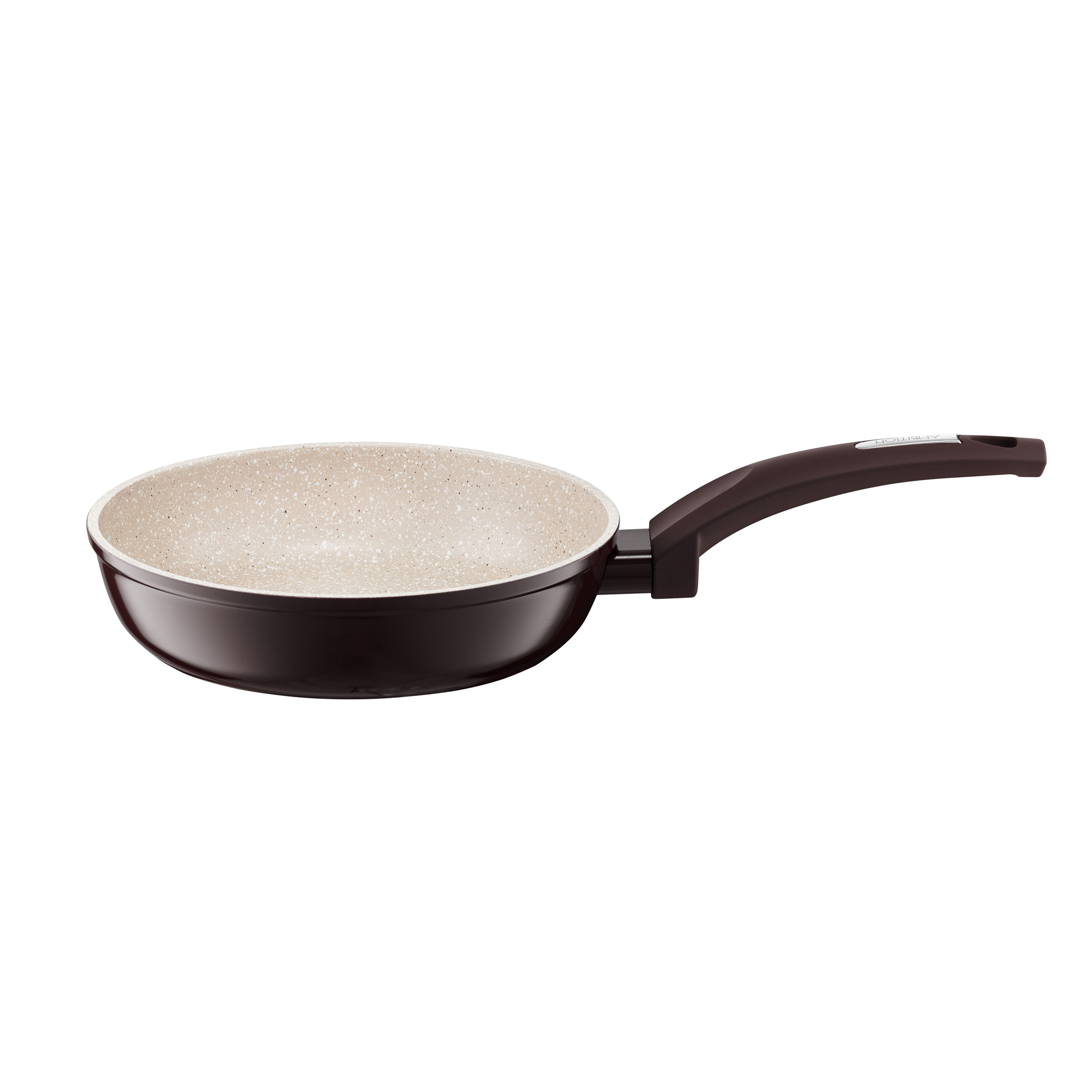 Frying pan Brown Stone ceramic coating Qualum Basic Stone Edition 30 cm AMBITION