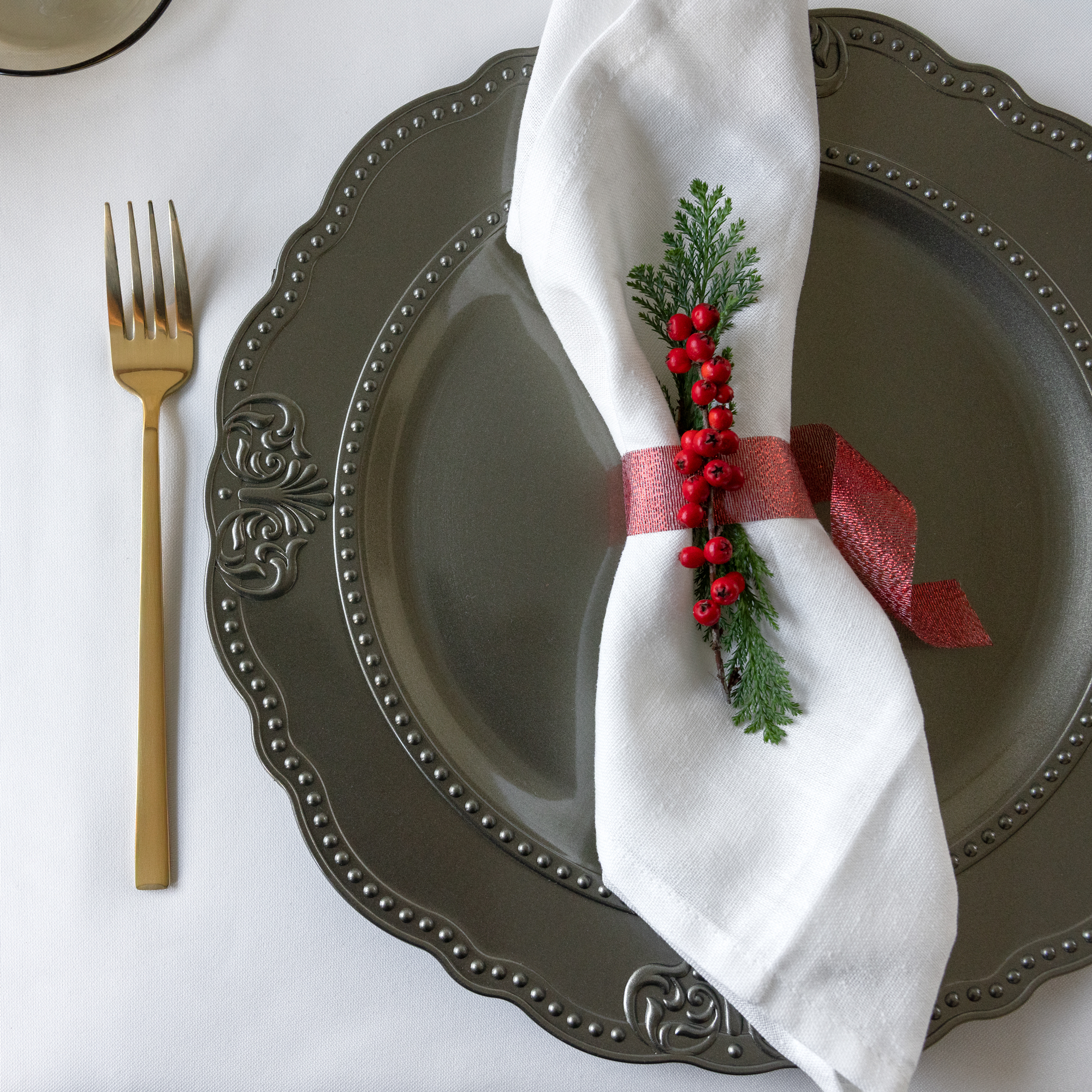 Dekoteller  Wersal 33 cm olive AMBITION