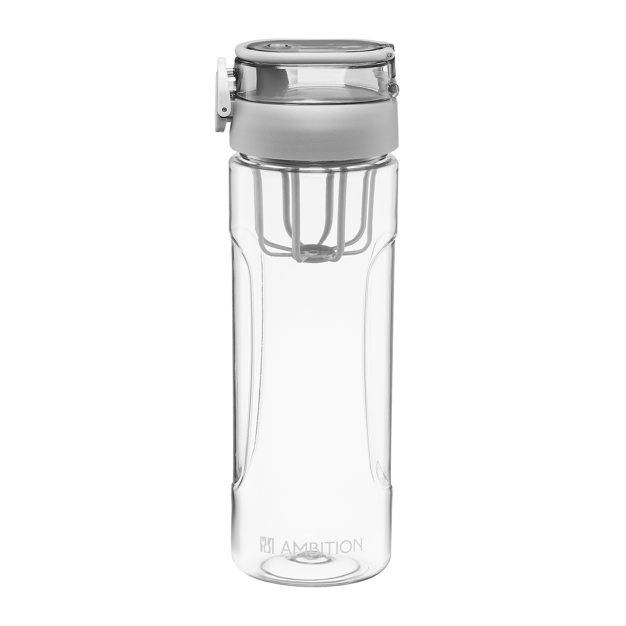 Plastová láhev na vodu s vložkou na ovoce Fruta Gray 840 ml AMBITION