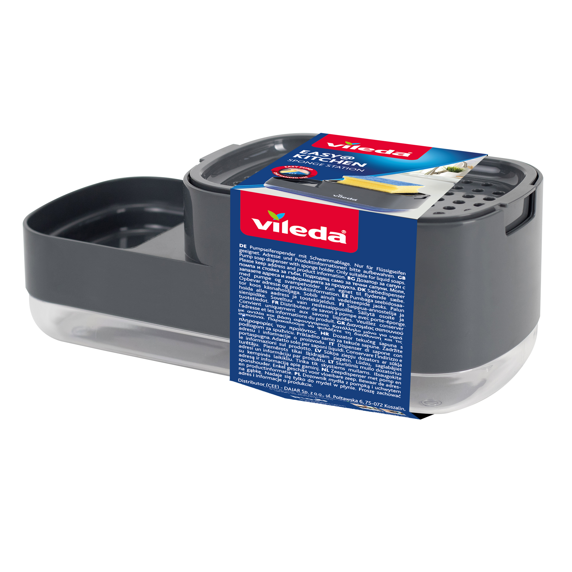 Seifenspender mit Schwammhalter Easy Kitchen VILEDA by Dajar