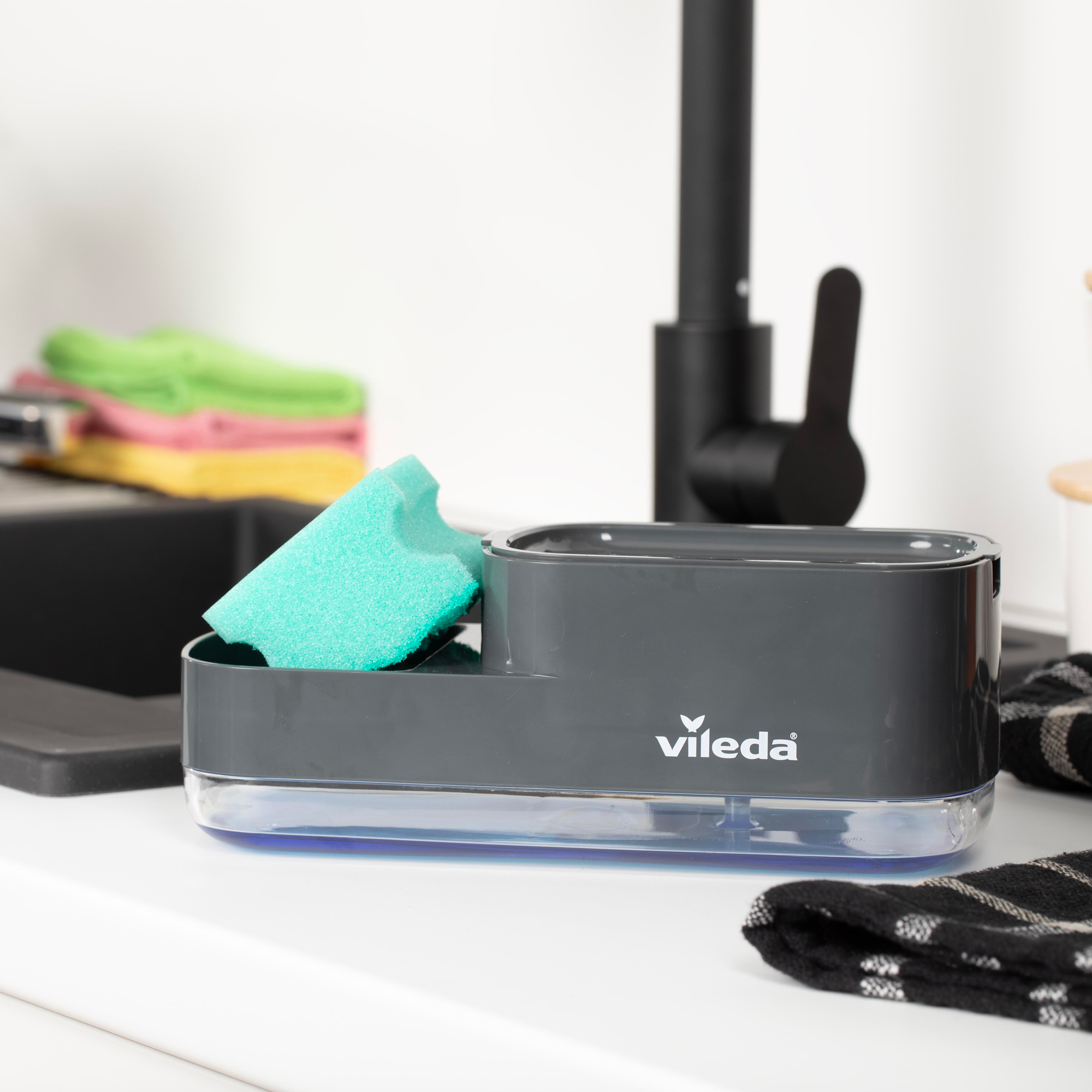 Dávkovač mydla s držiakom na hubku Easy Kitchen VILEDA od Dajar