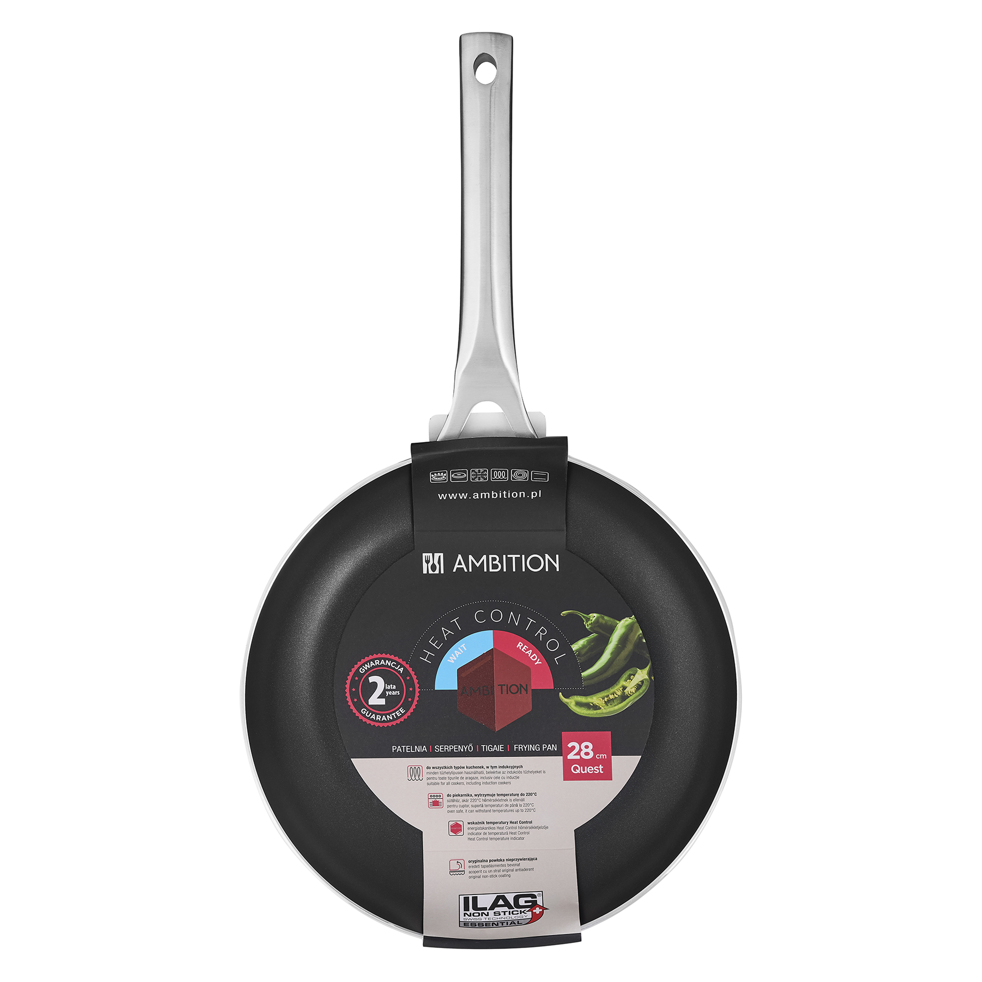 Hliníková pánev Ilag Essential Quest 28 cm AMBITION