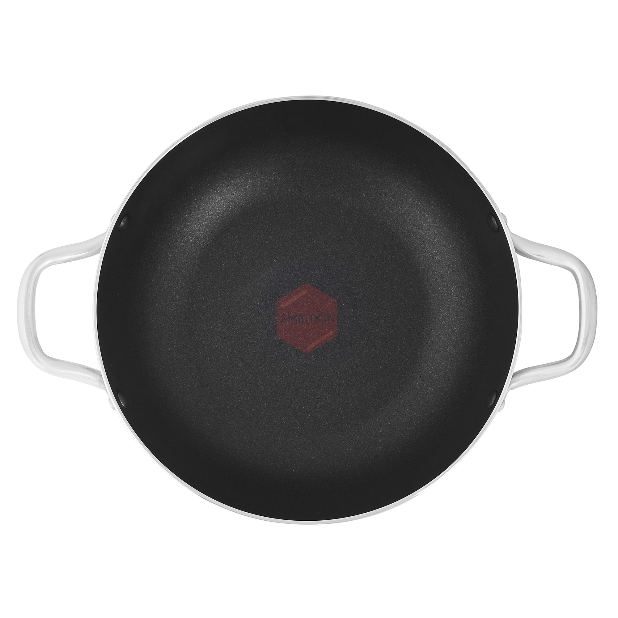 Hliníková pánev wok s dvěma úchyty Ilag Essential Quest 28 cm AMBITION