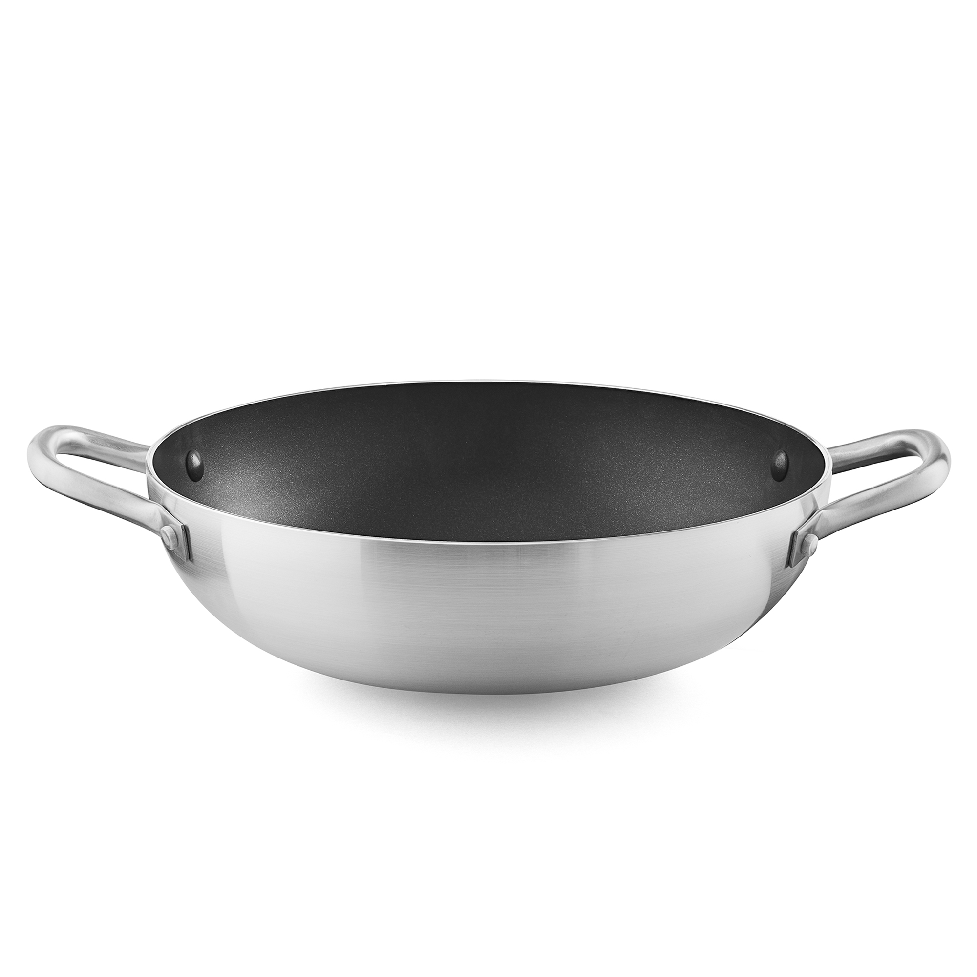 Hliníková pánev wok s dvěma úchyty Ilag Essential Quest 28 cm AMBITION