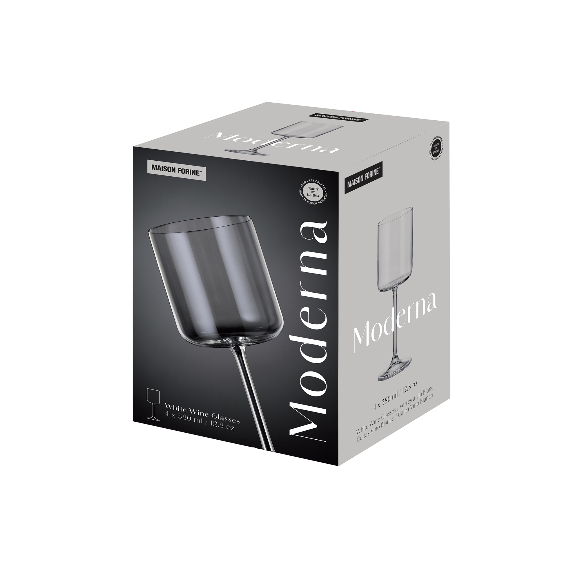 Set of wine glasses Moderna 4-piece 380 ml MAISON FORINE