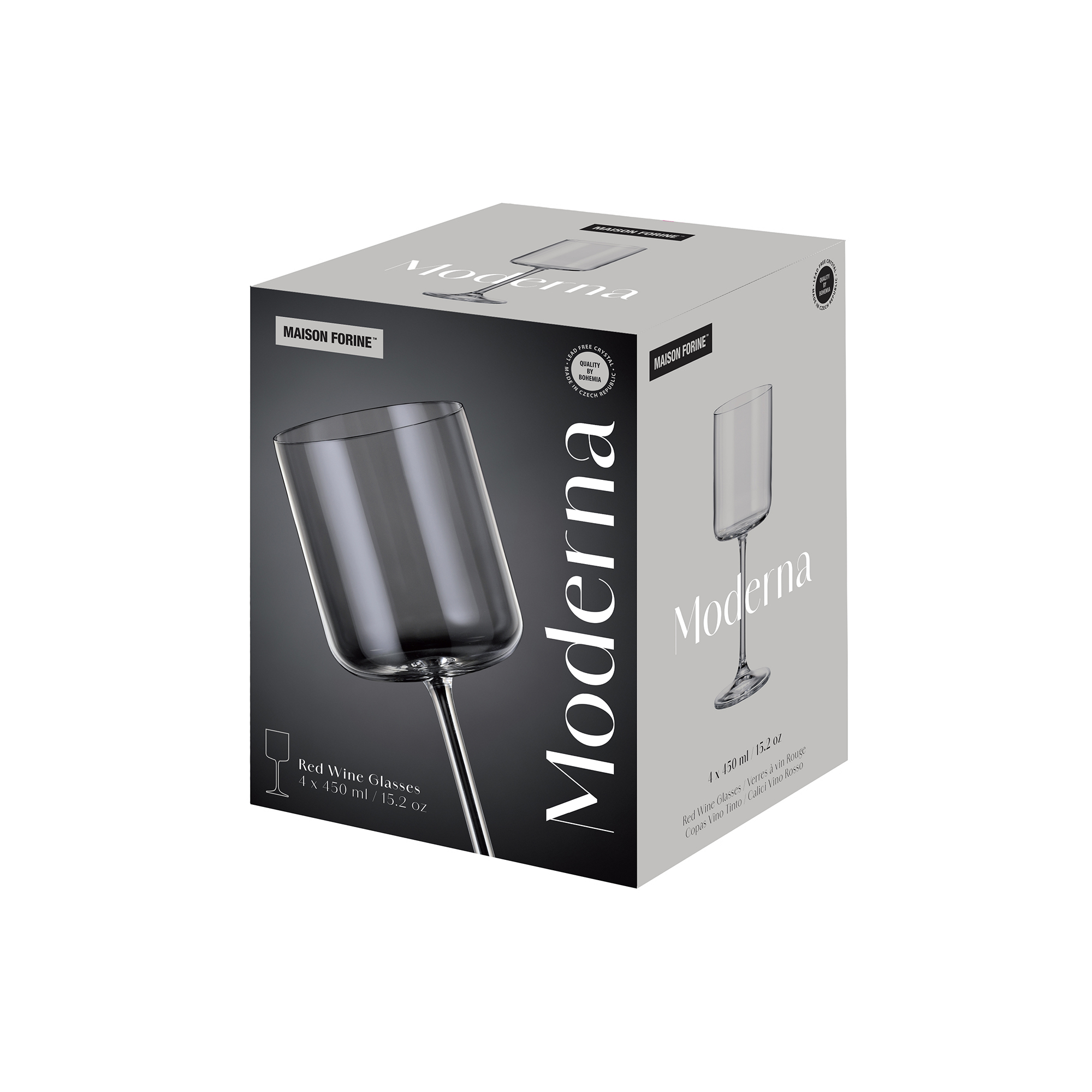 Set of wine glasses Moderna 4-piece 450 ml MAISON FORINE