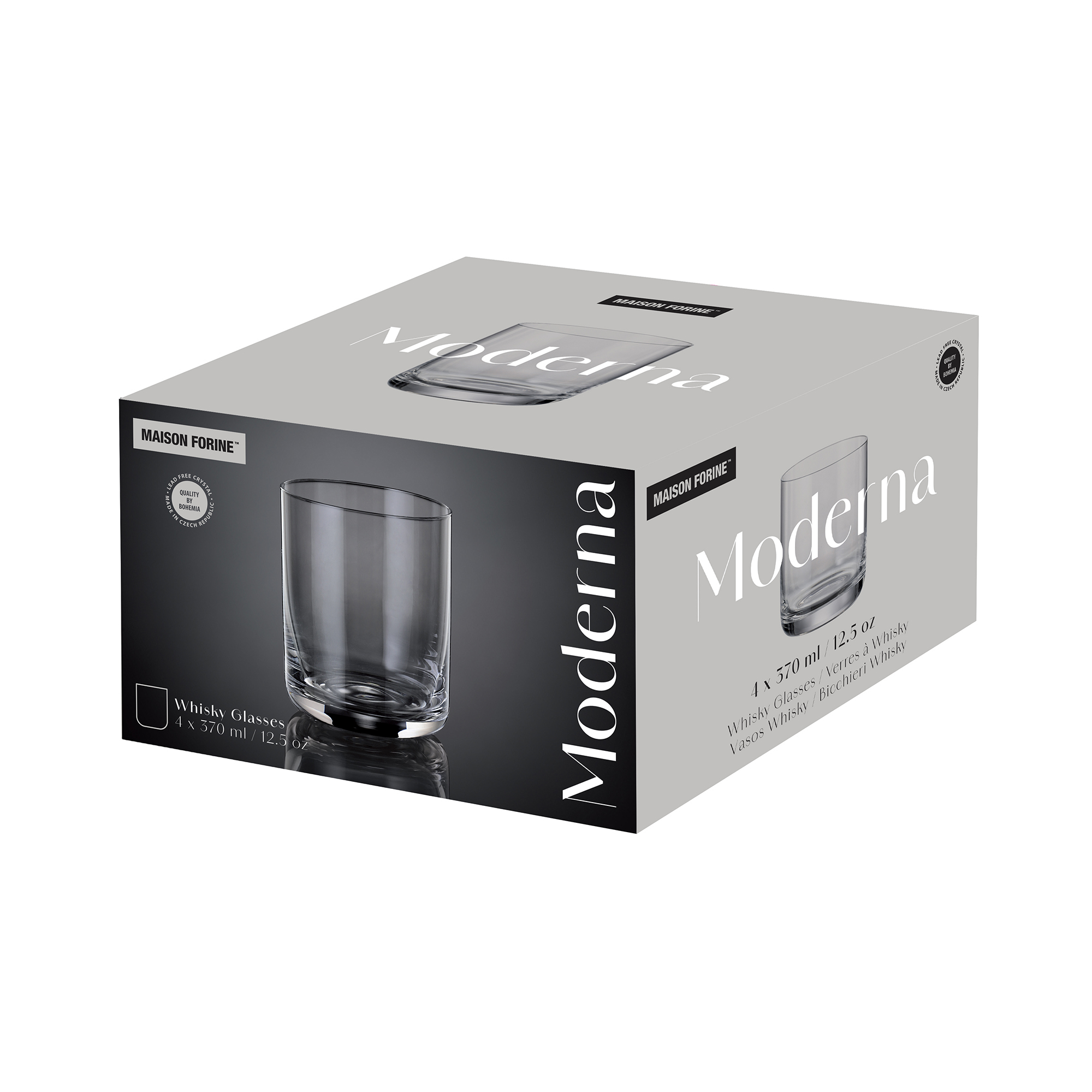 Set med låga glas Moderna 4-delad 370 ml MAISON FORINE