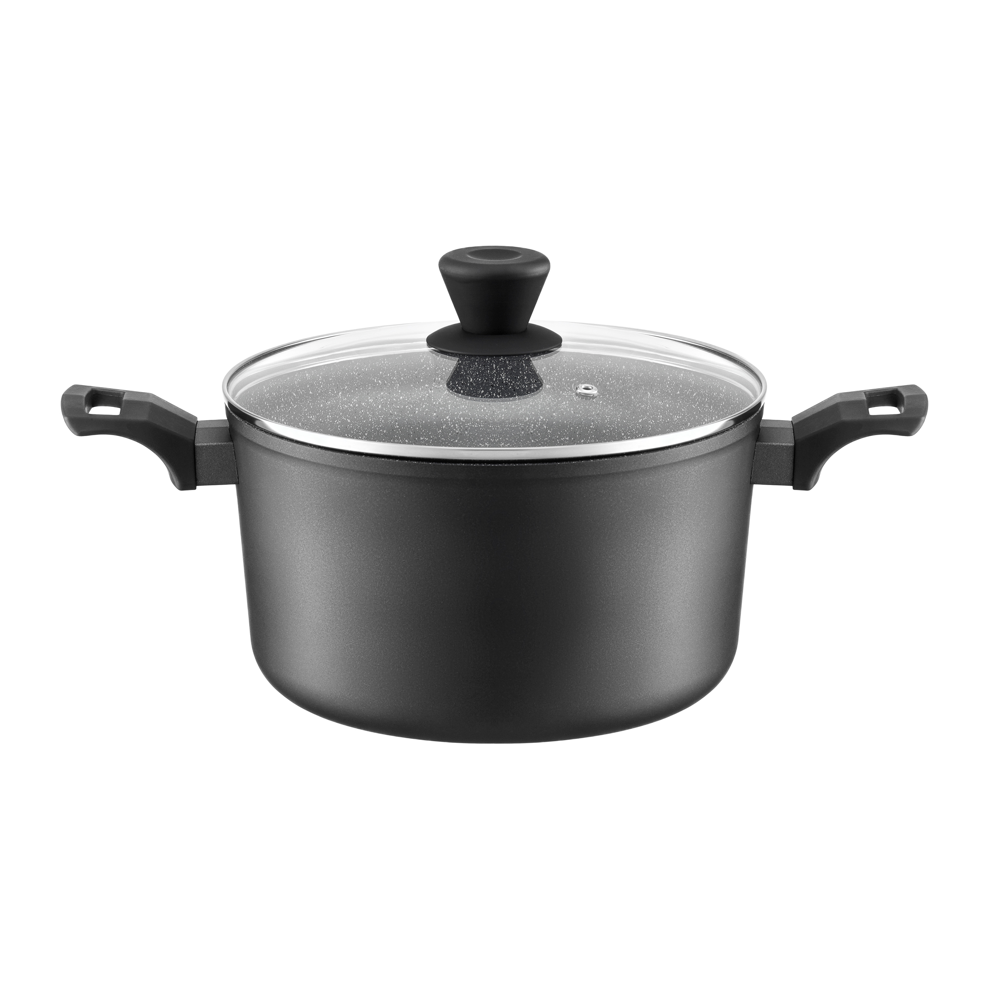 Garnek wysoki z pokrywką Onyks 24 cm AMBITION