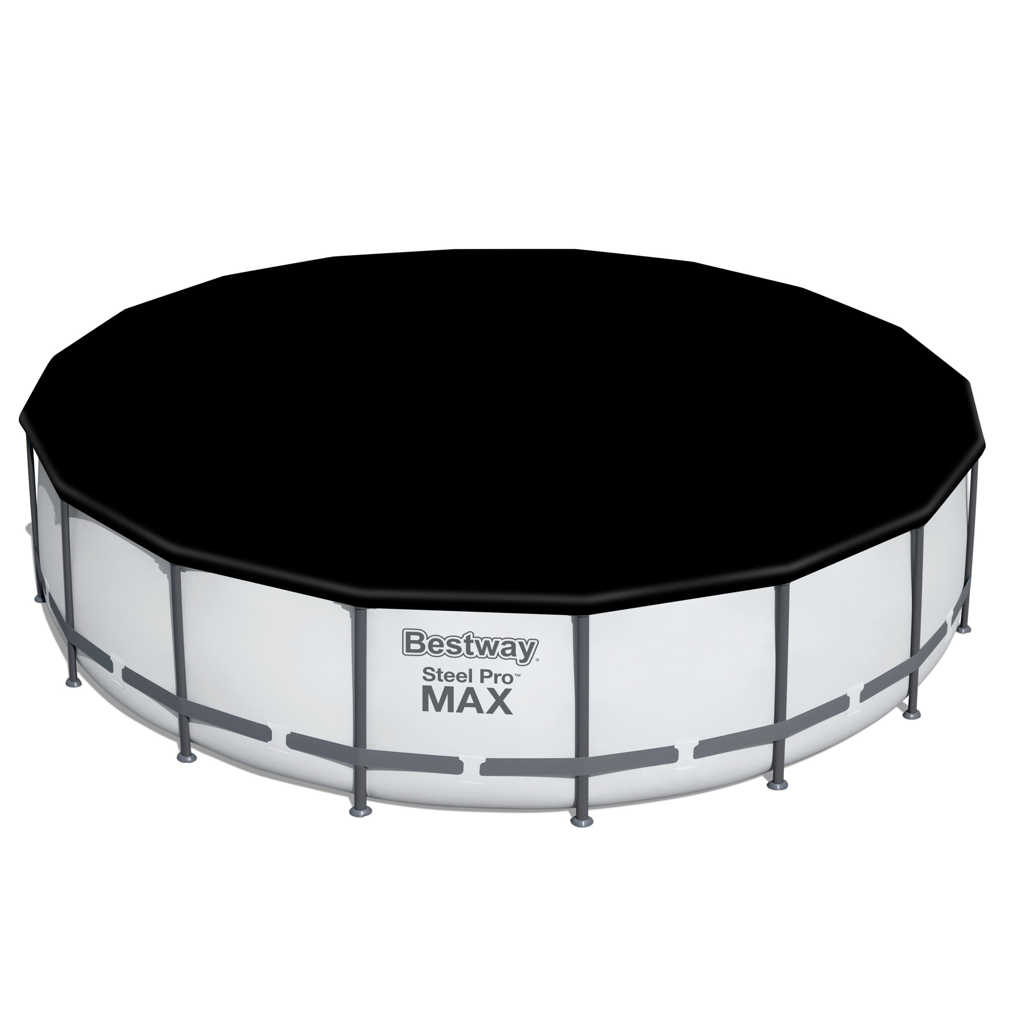 Steel Pro MAX™ Frame Pool Komplett-Set mit Filterpumpe Ø 549 x 122 cm, lichtgrau, rund