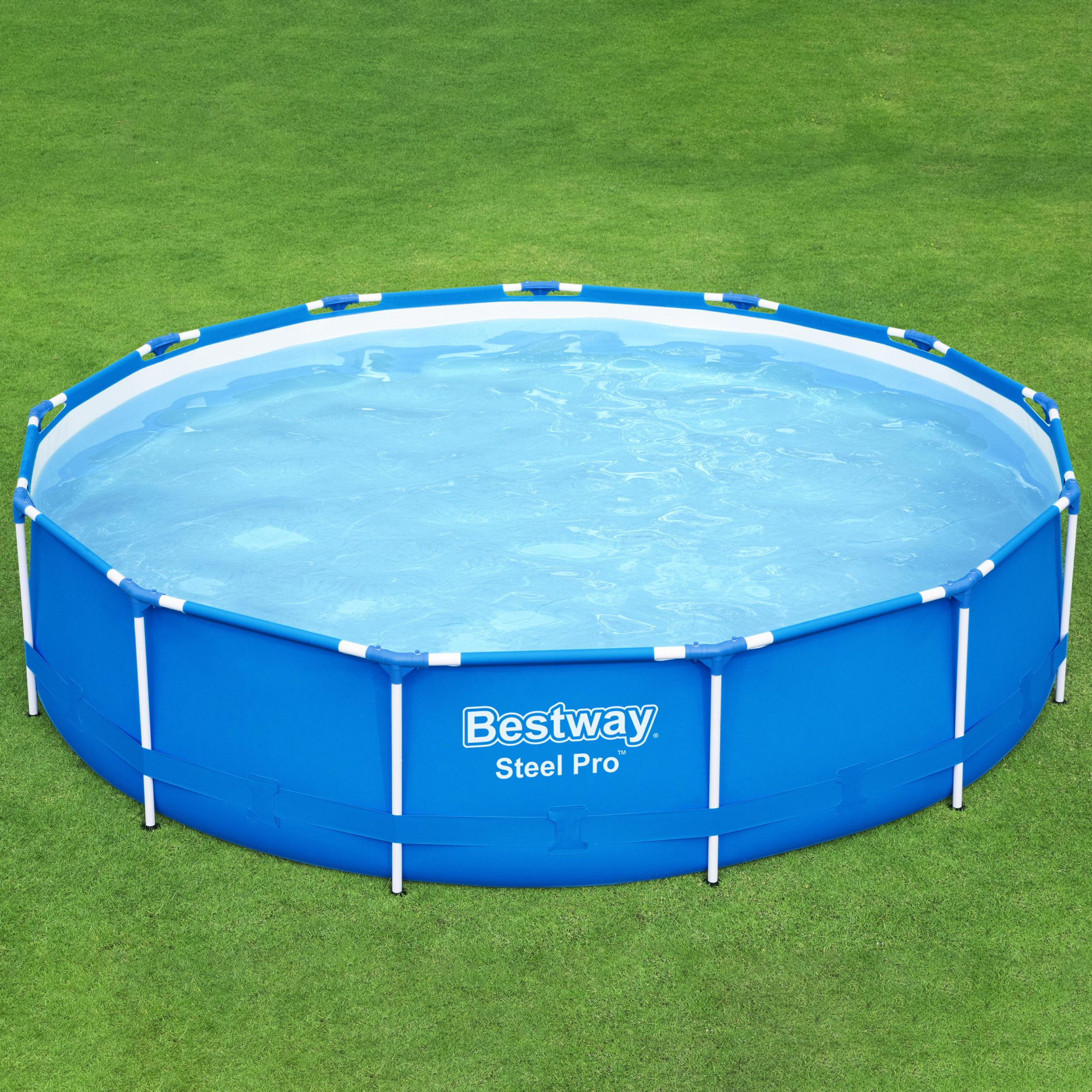 Pool Steel Pro™ Frame  396 x 84 cm  mit Filterpumpe BESTWAY