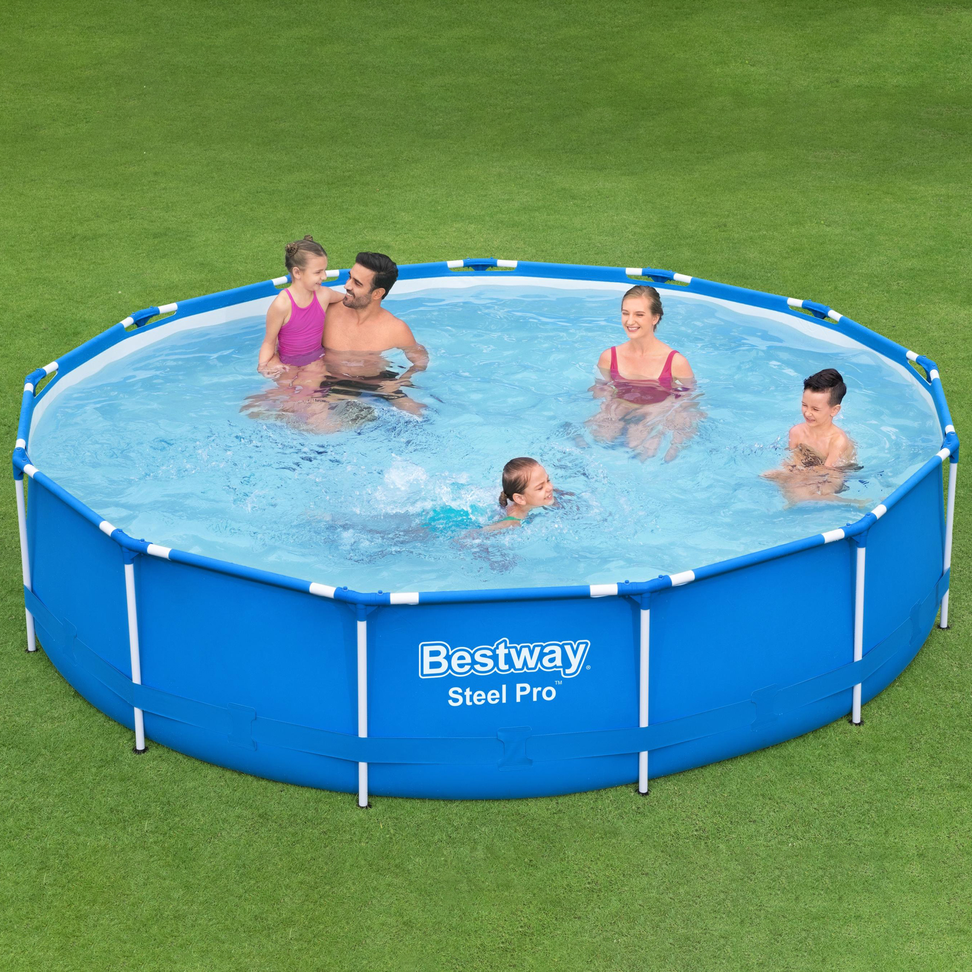 Pool Steel Pro™ Frame  396 x 84 cm  mit Filterpumpe BESTWAY