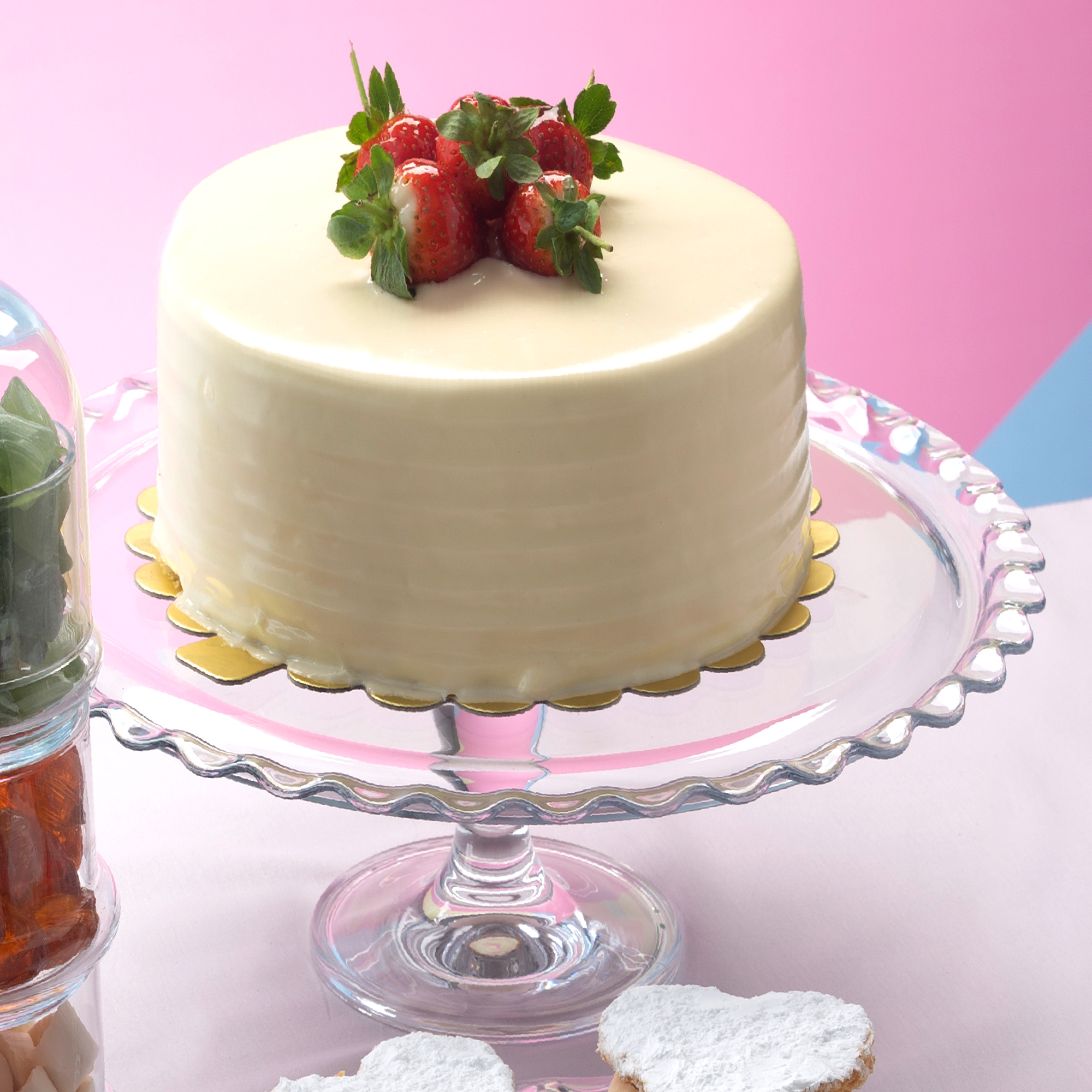 Servírovací tác na nožce Petite Patisserie 26,4 cm PASABAHCE