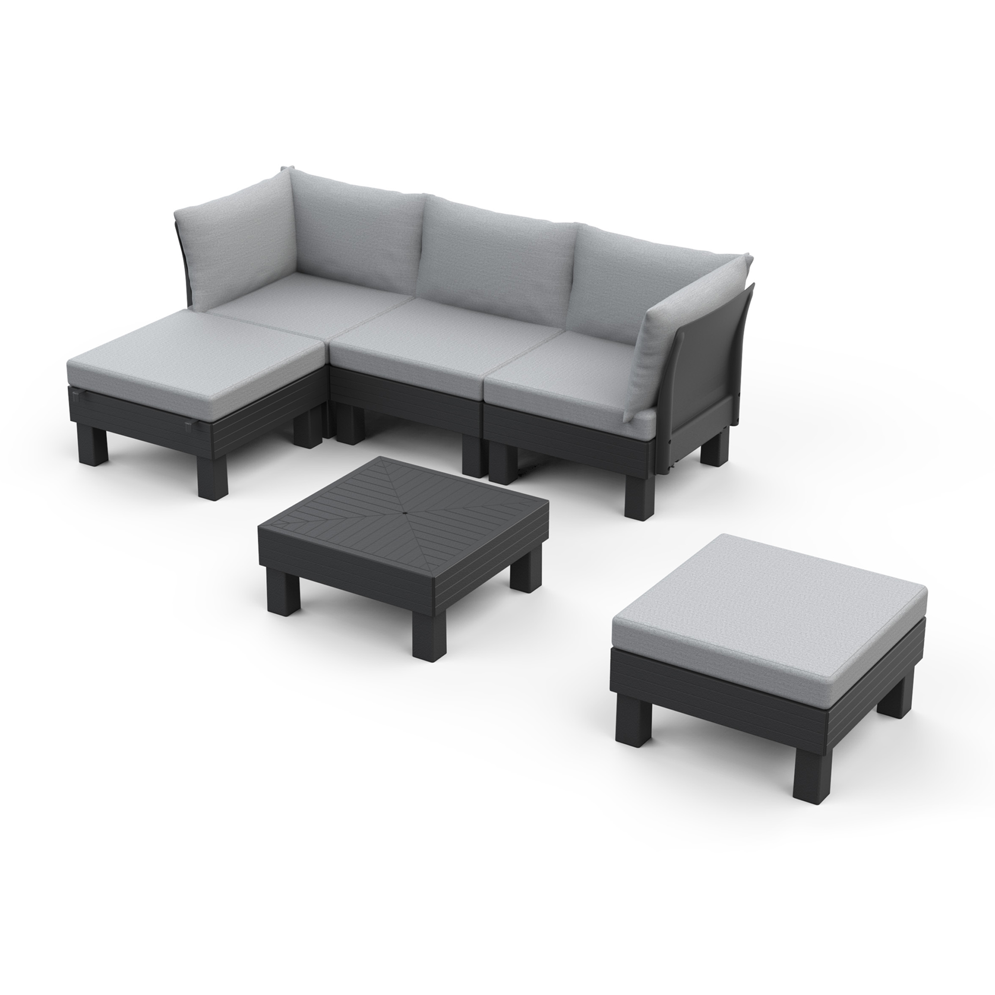 Zestaw mebli ogrodowych Elements brązowy KETER