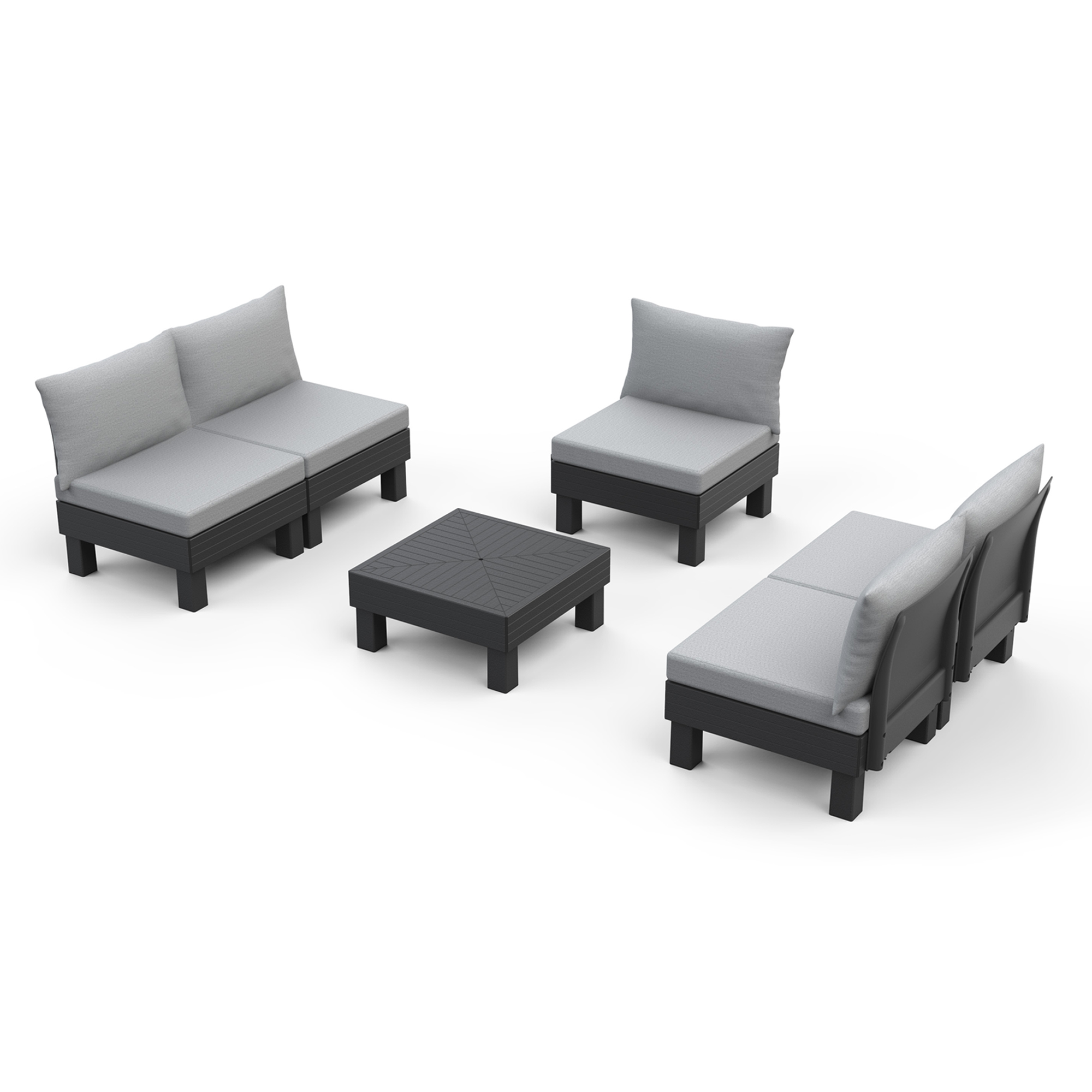 Zestaw mebli ogrodowych Elements brązowy KETER