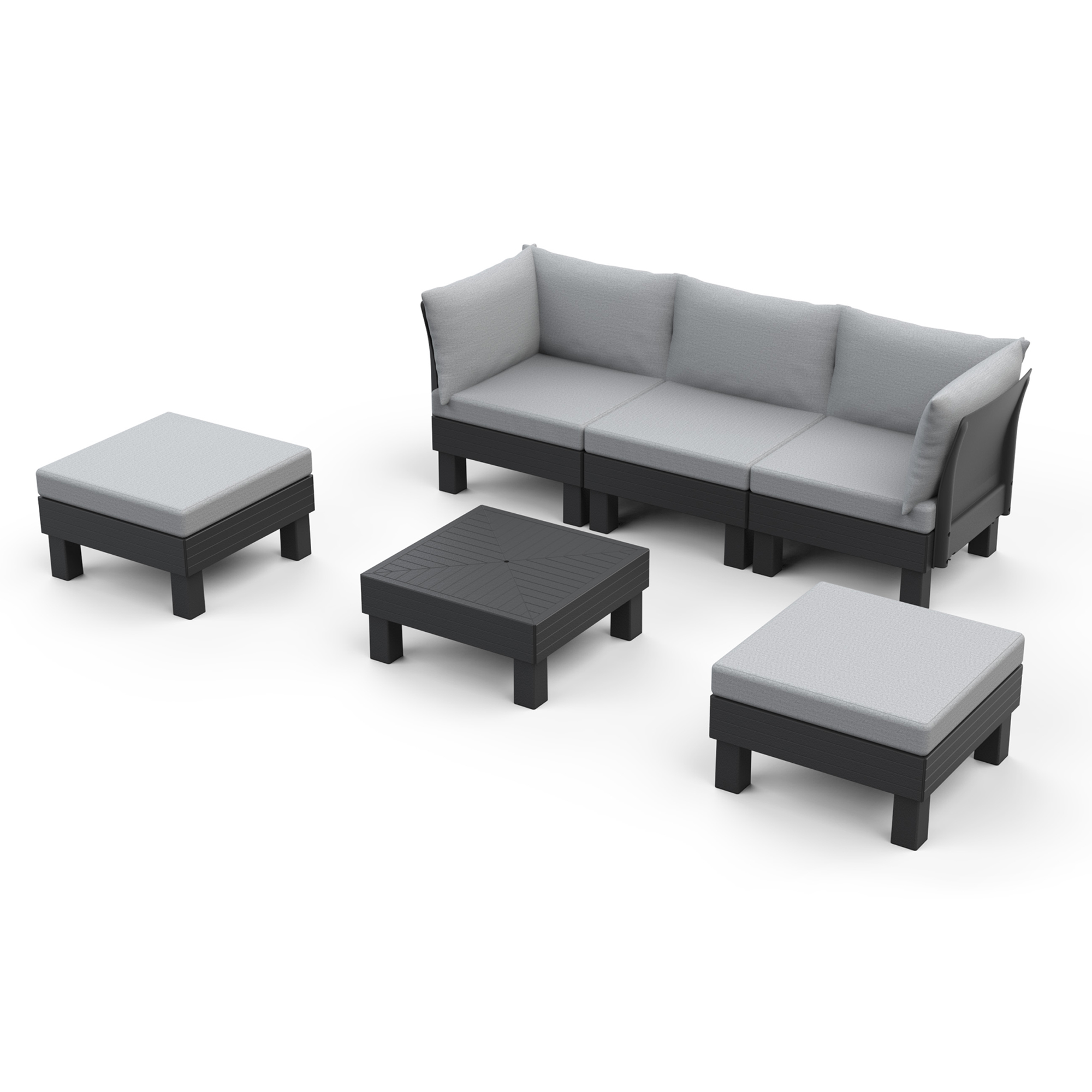 Zestaw mebli ogrodowych Elements brązowy KETER