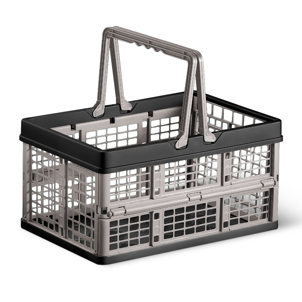 Skládací plastová skříňka s rukojeťmi 16 l MIX BAREV DOMOTTI 