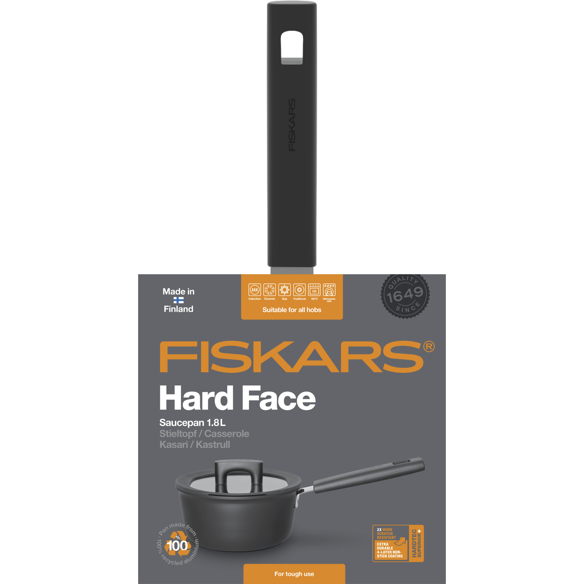 Sielkasserolle Hard Face 18 cm FISKARS