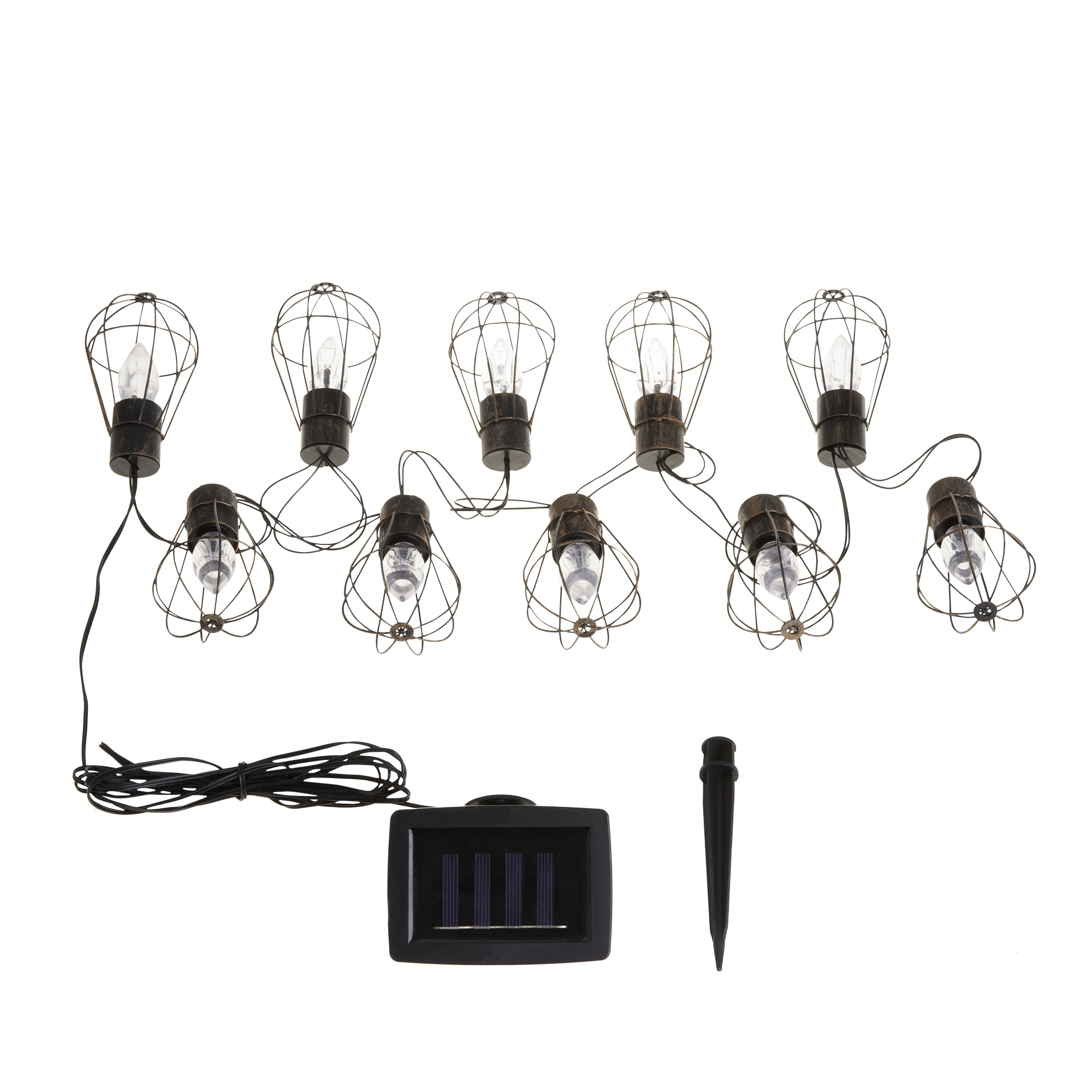 Girlanda ogrodowa solarna 3,8 m koszyk PATIO