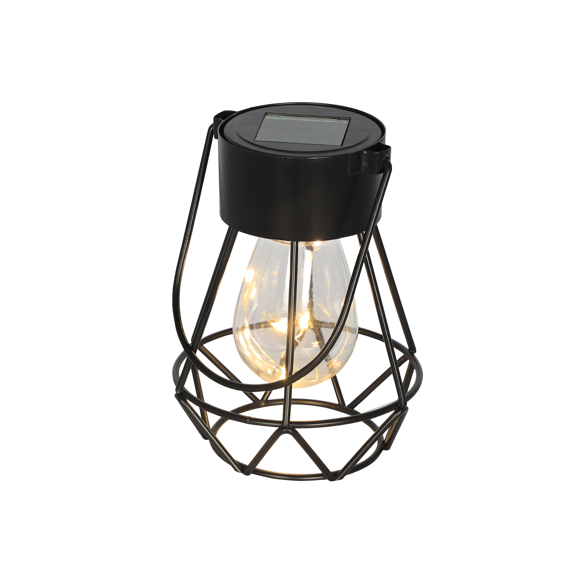 Lampa solarna 9,5 x 12 cm wiszący koszyk PATIO