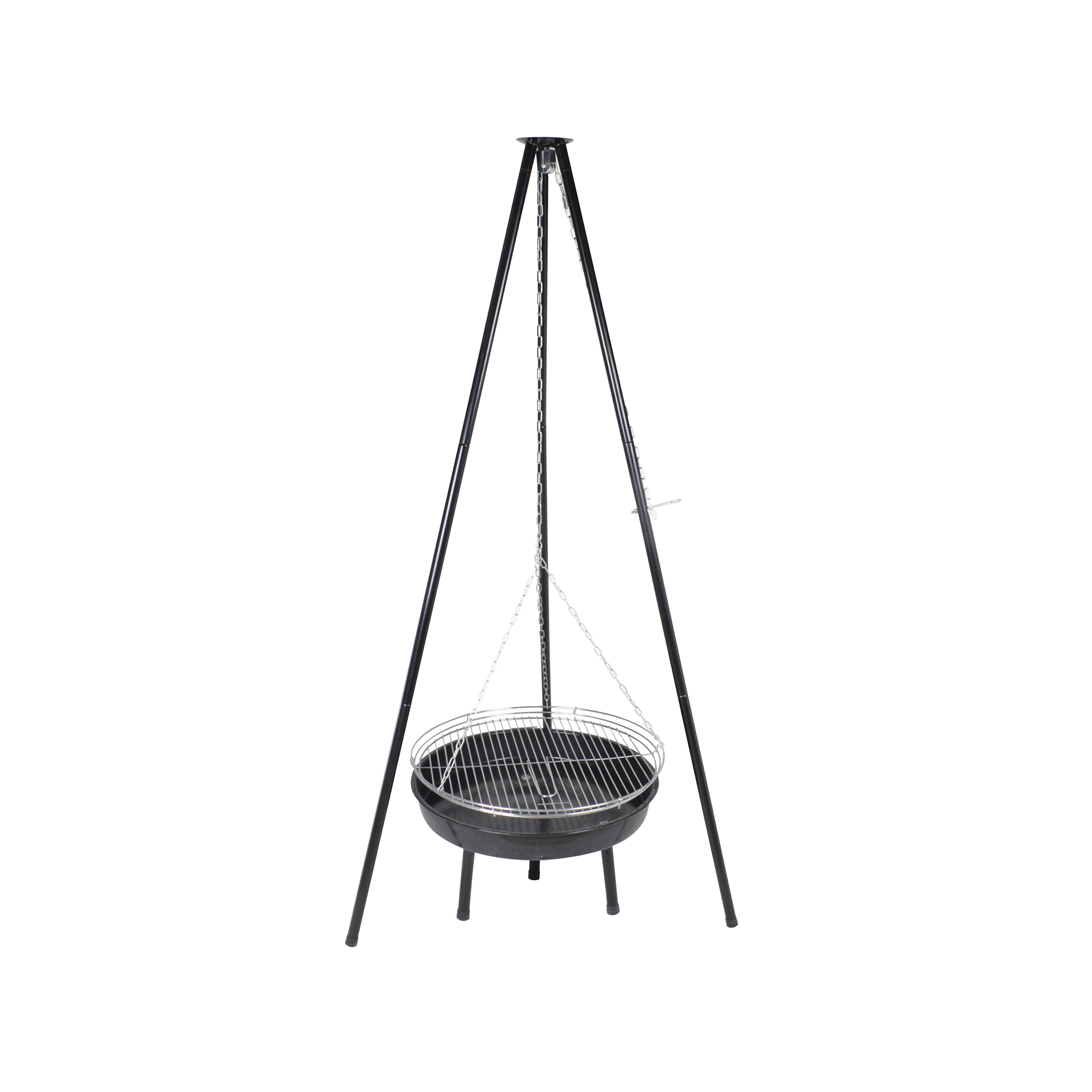 Závěsný zahradní grill 52 cm se stojanem PATIO
