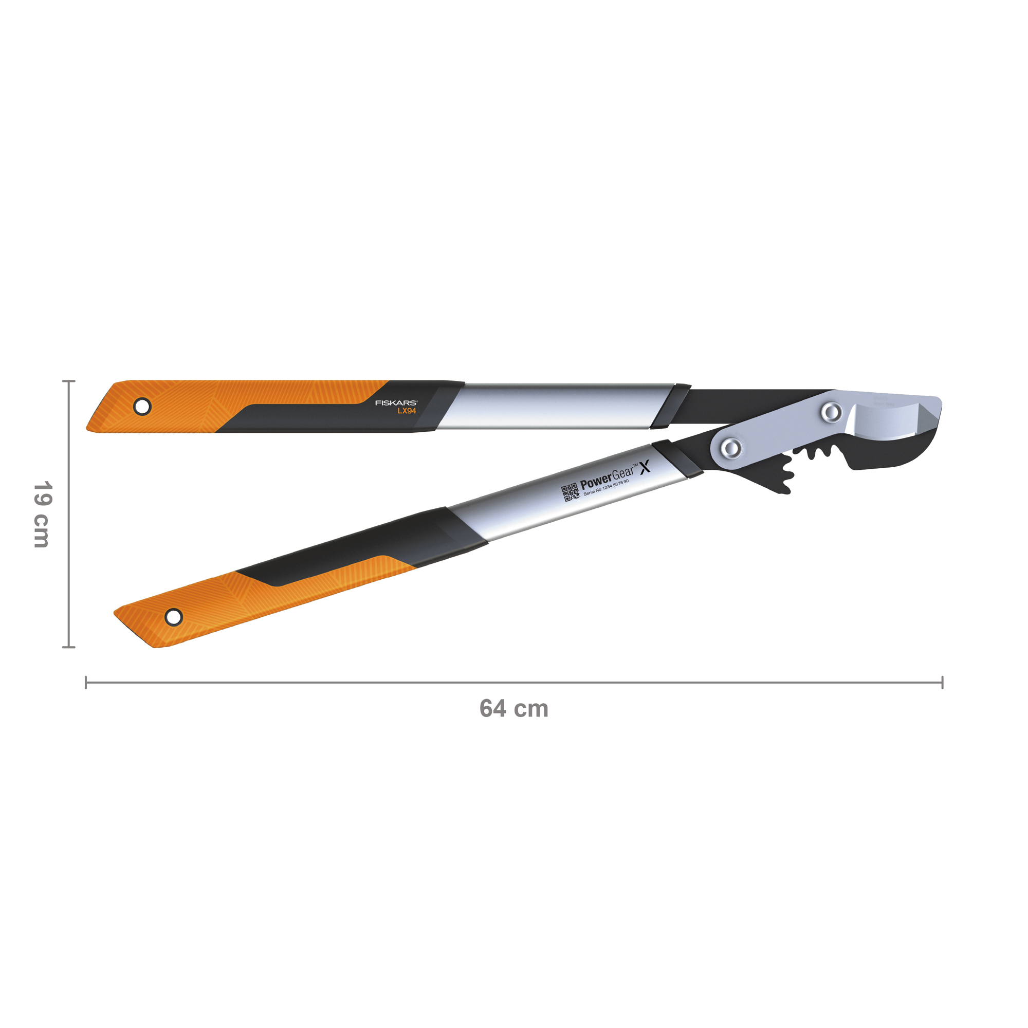 Sekator dźwigniowy nożycowy PowerGear™X (M) LX94 64 cm FISKARS