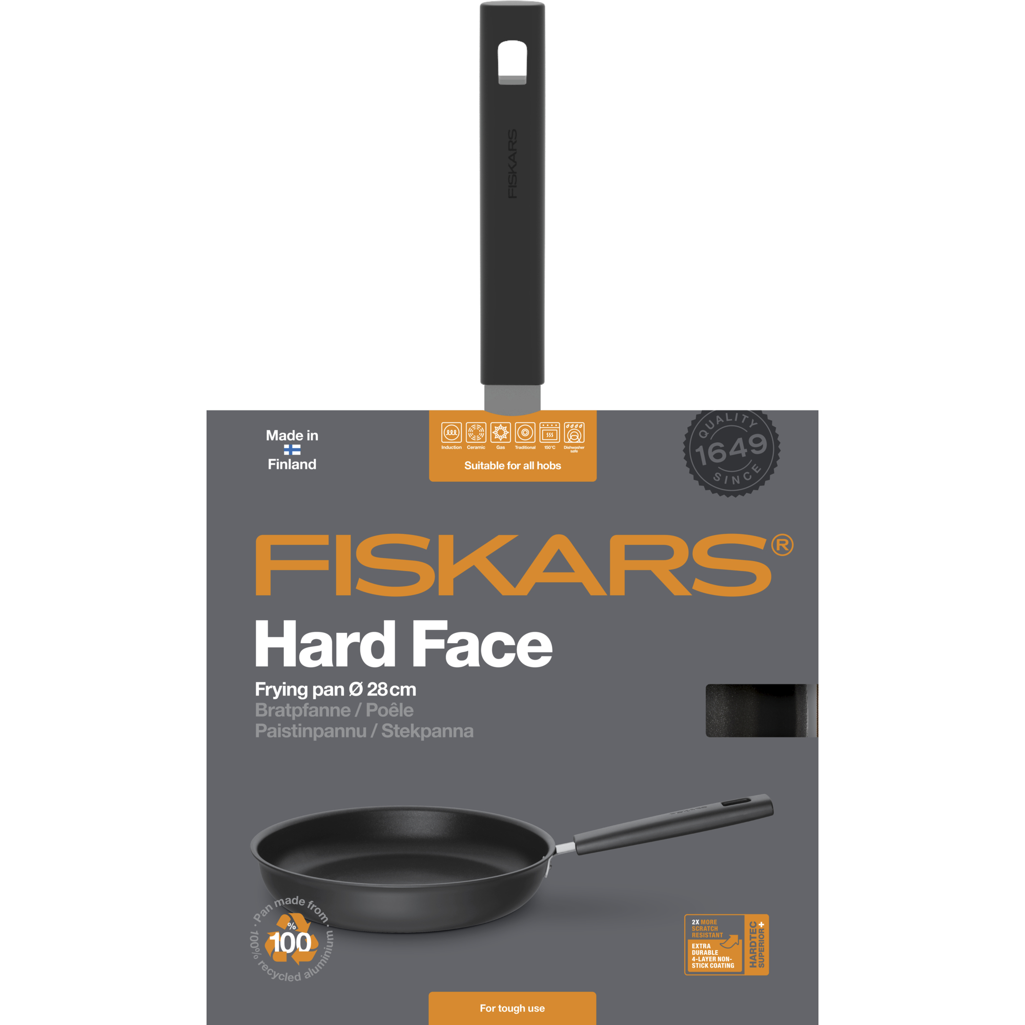 Patelnia Hard Face 28 cm FISKARS