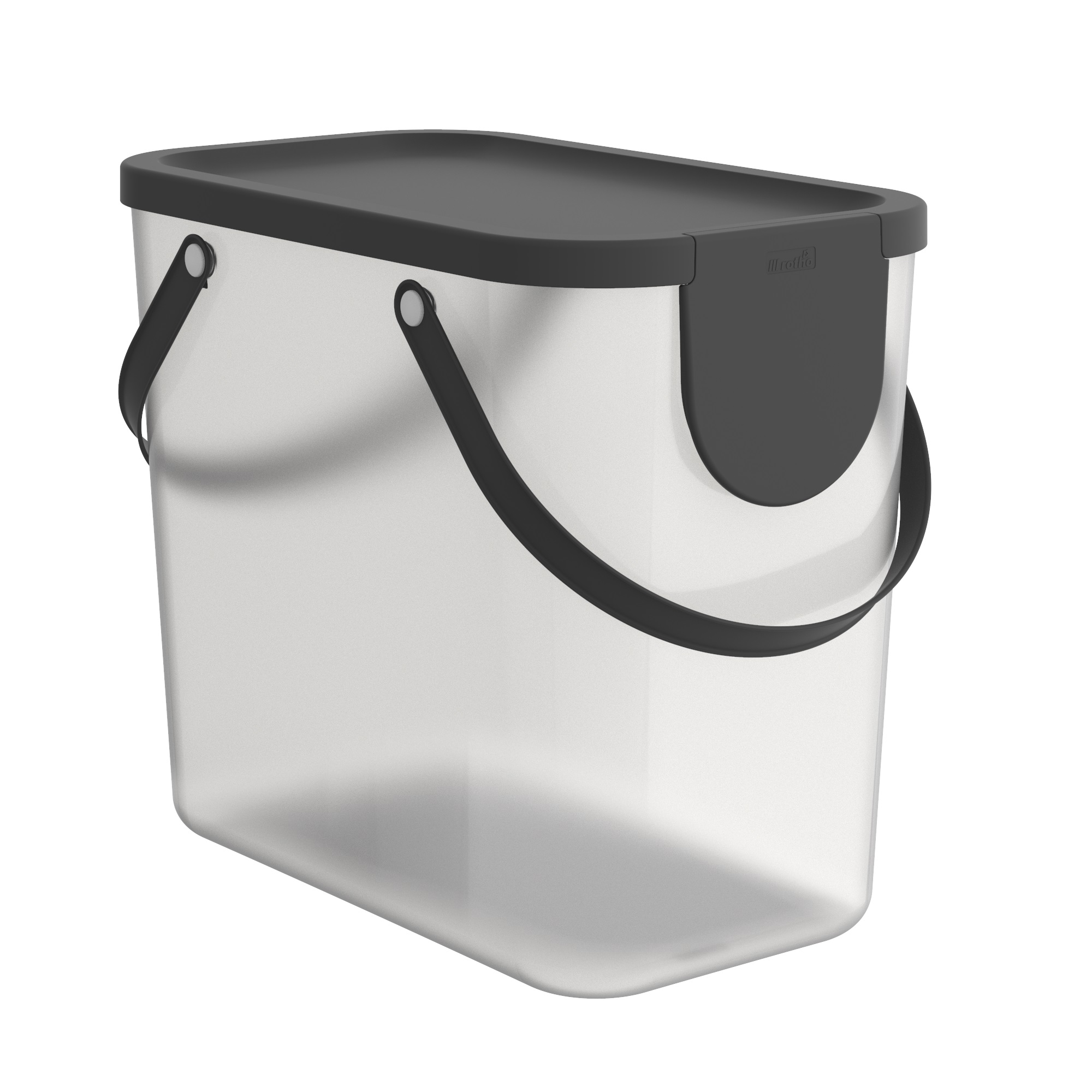 Coș de separare a deșeurilor modular Albula 25 L transparent ROTHO