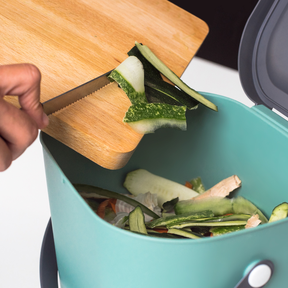 Kosz do segregacji śmieci / na odpady BIO Albula 6 L fioletowy ROTHO