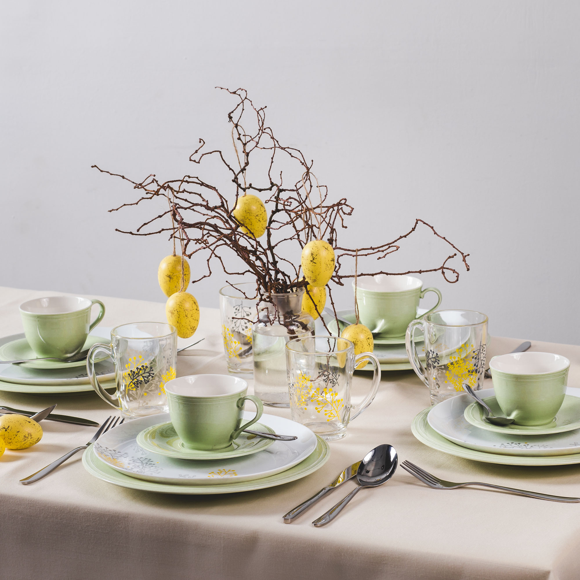 Talerz deserowy Sweet 21,5 cm zielony AMBITION