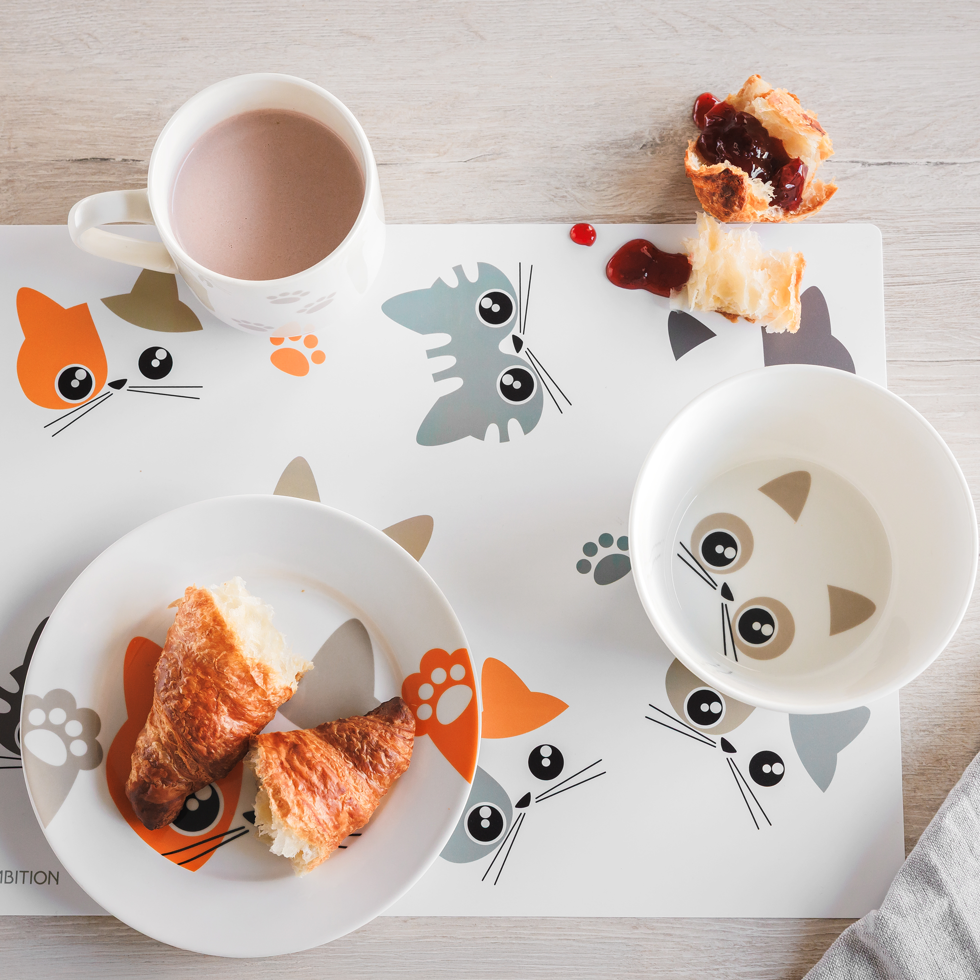 Porcelánová raňajková sada Kitty Beige 4-dielna AMBITION