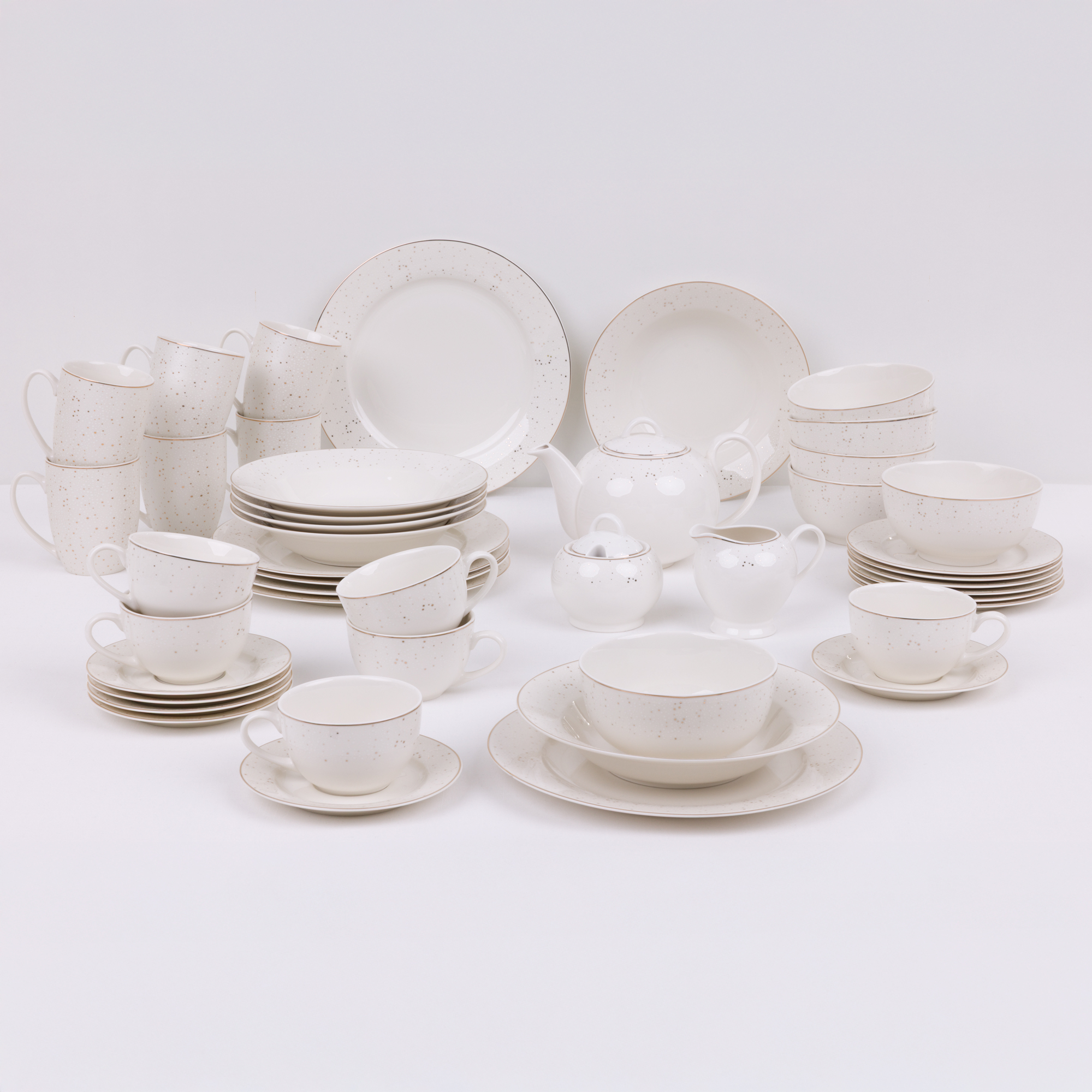 Obedová a kávová súprava pre 6 osôb Aurelia 45-dielna AMBITION