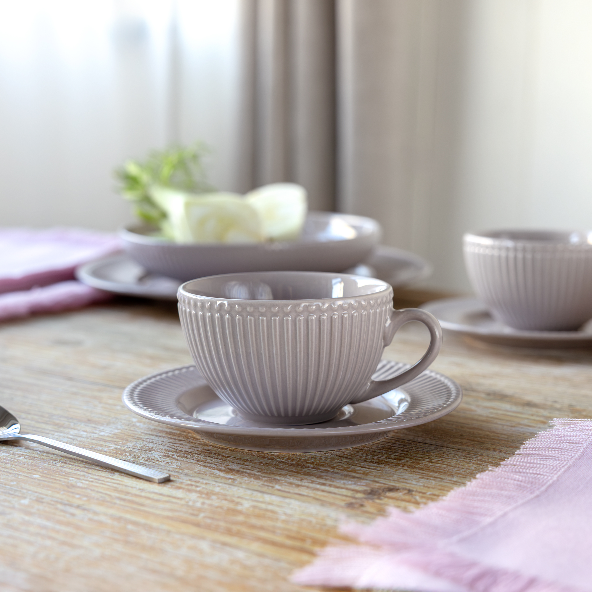 Cup 220 ml pink Curly AMBITION