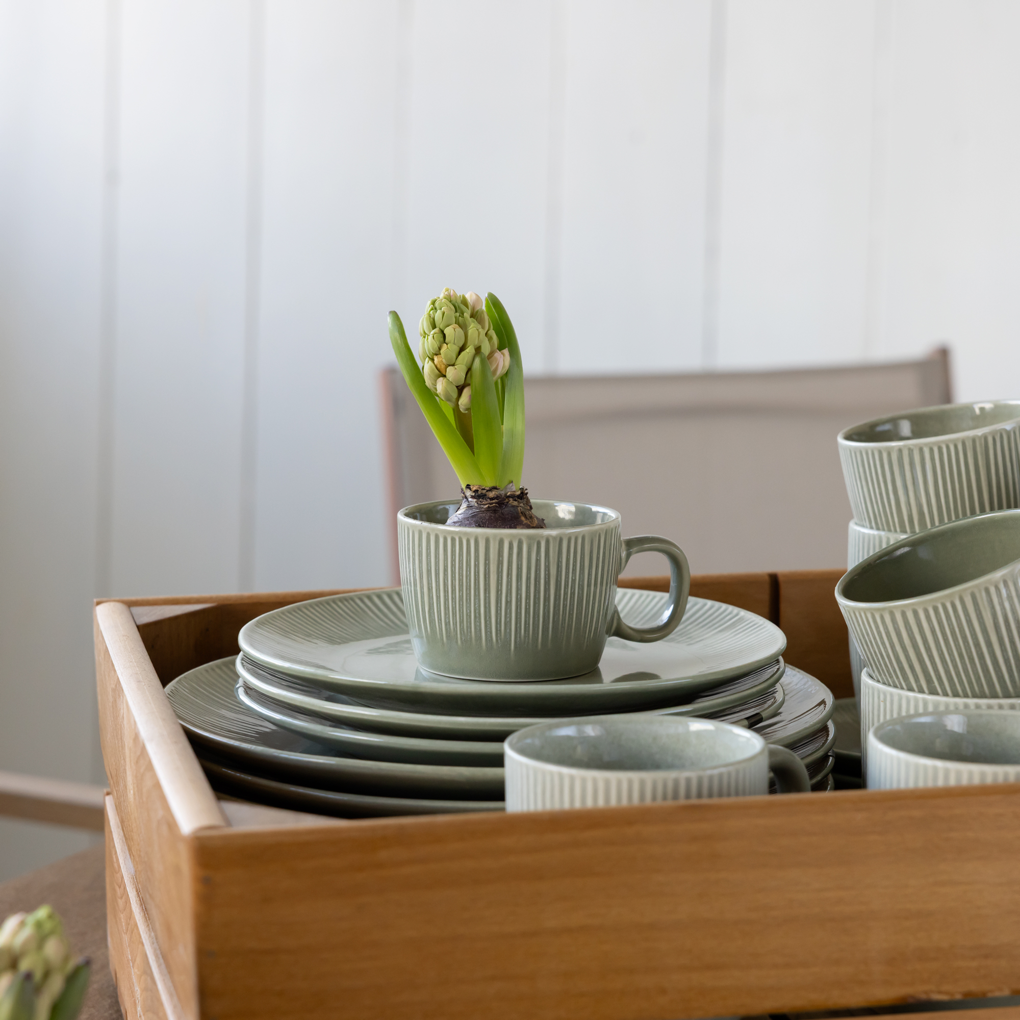 Serwis obiadowo-kawowy dla 6 osób 39-elementowy Mossa AMBITION