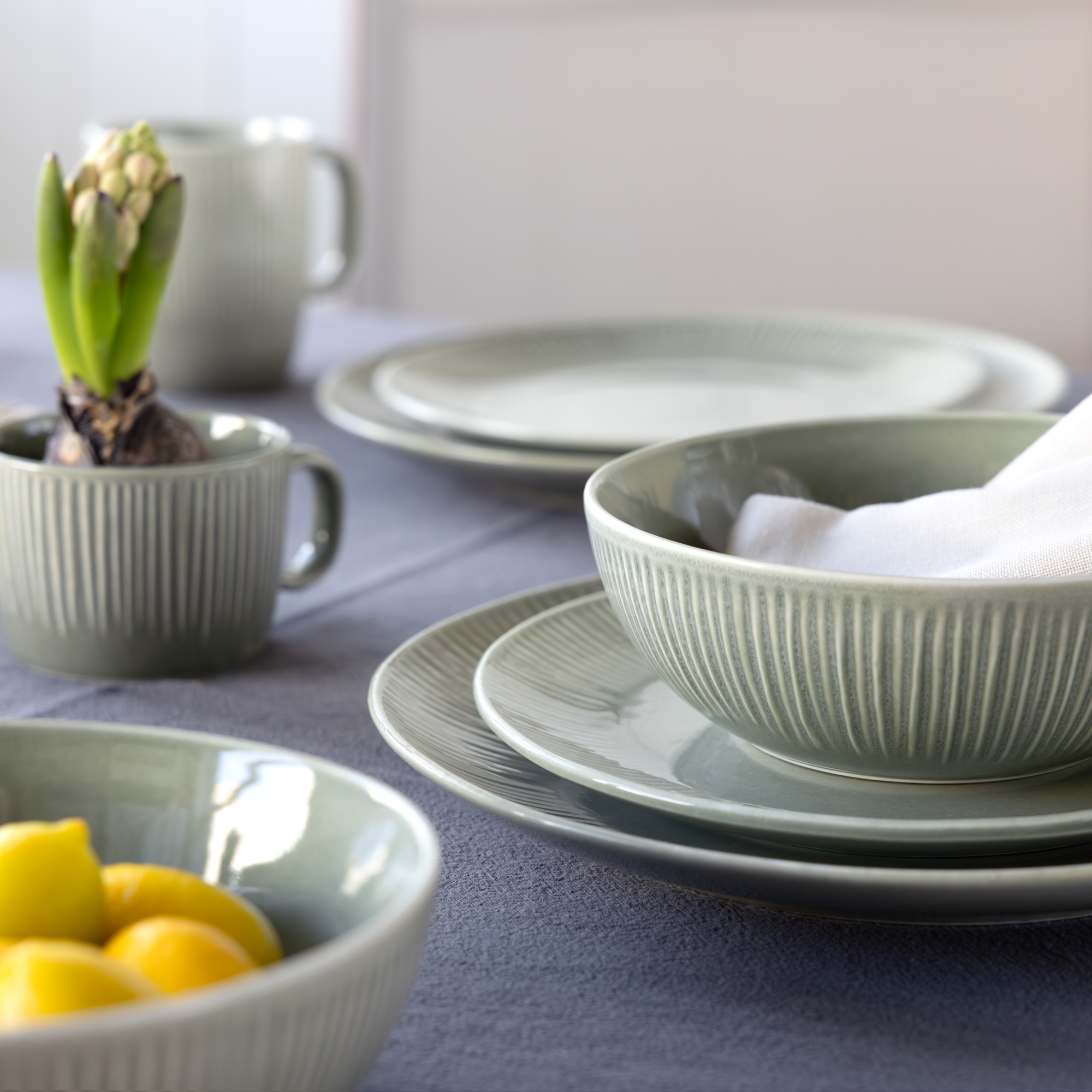 Serwis obiadowo-kawowy dla 6 osób 39-elementowy Mossa AMBITION