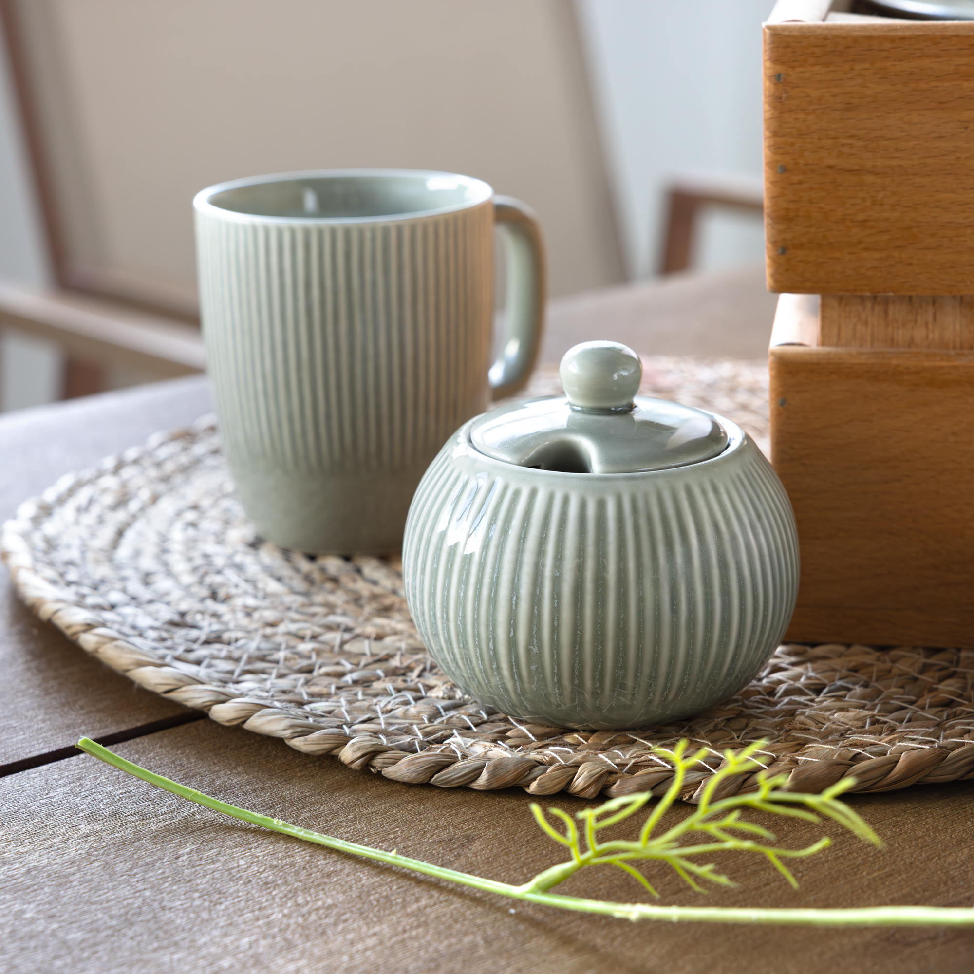 Serwis obiadowo-kawowy dla 6 osób 39-elementowy Mossa AMBITION