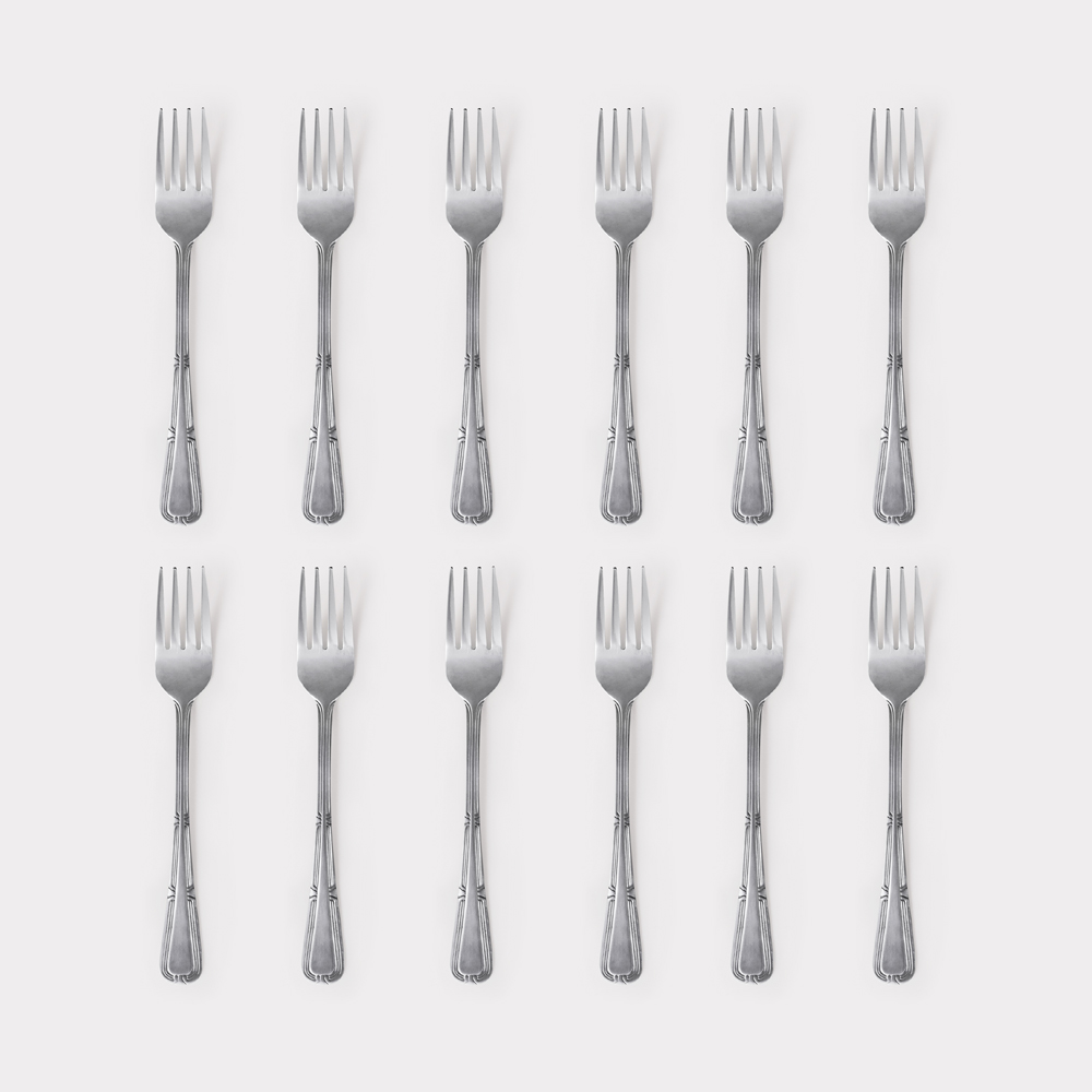 Sada 12 vidliček Natalia 19,5 cm DOMOTTI