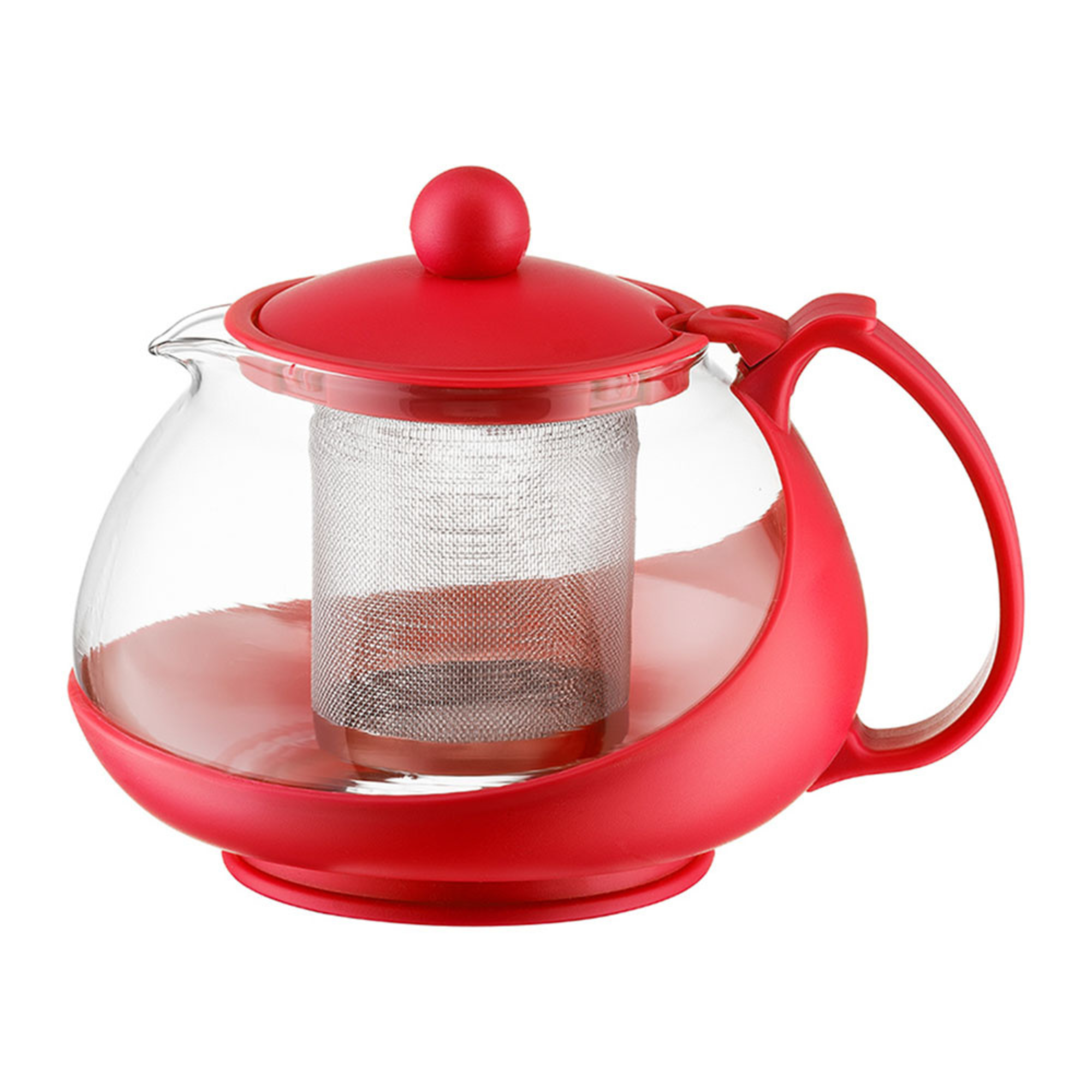 Dzbanek Bistro z sitem do zaparzania 750 ml czerwony DOMOTTI