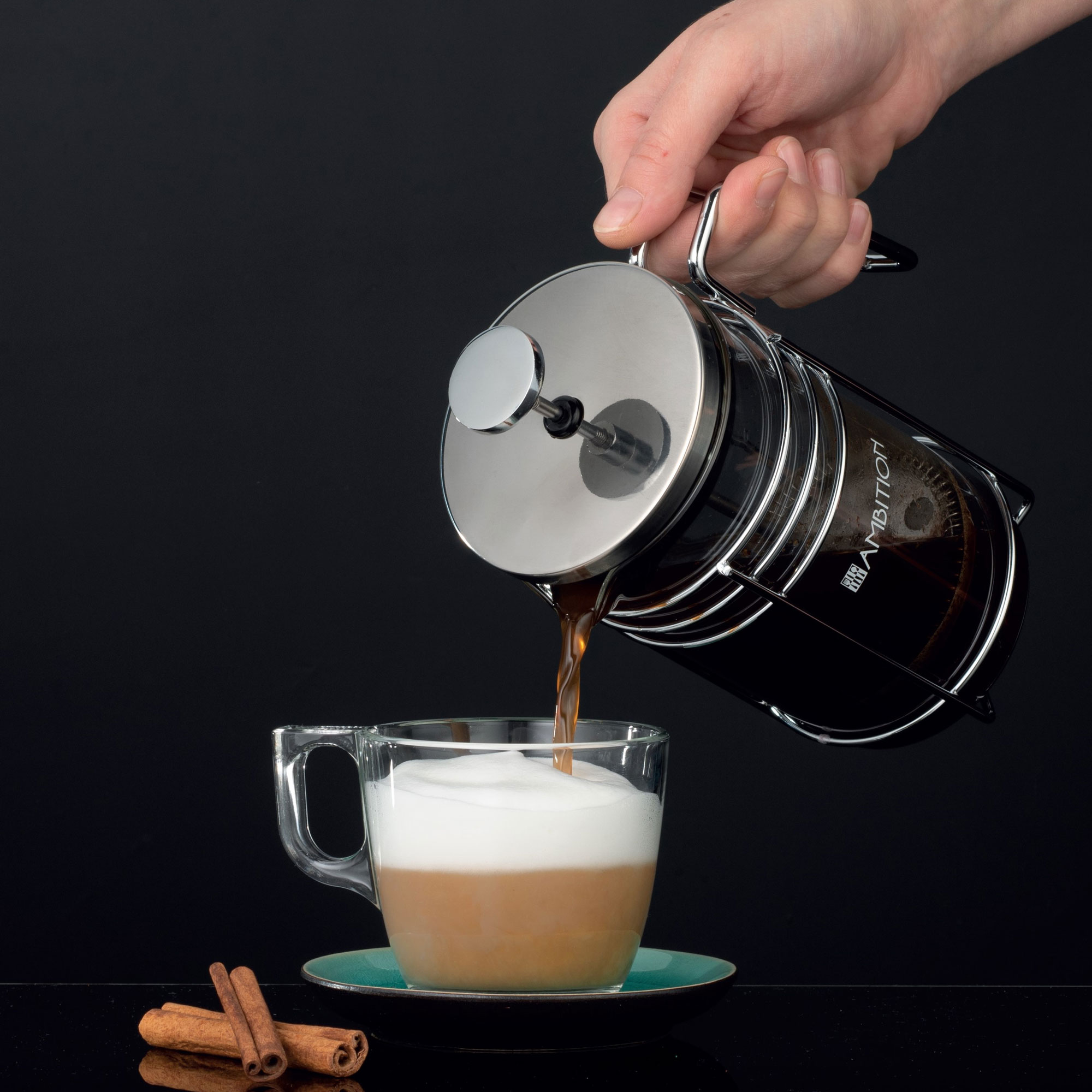 Kaffeezubereiter Aroma mit Metallgriff 600 ml AMBITION
