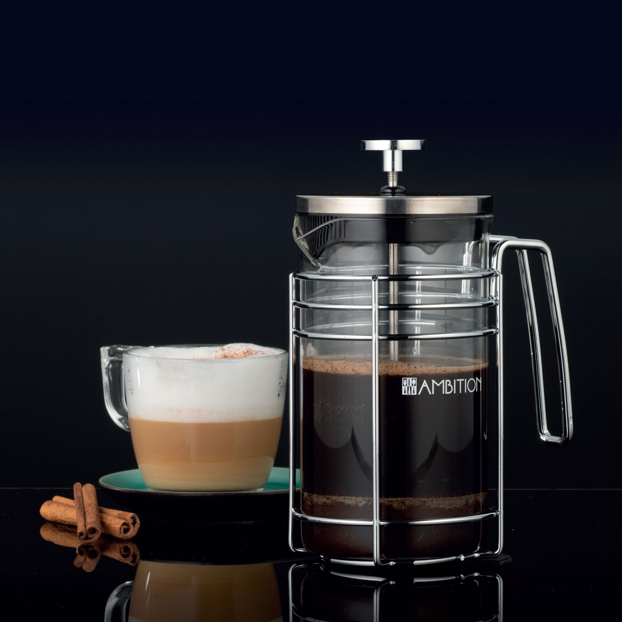 Kaffeezubereiter Aroma mit Metallgriff 600 ml AMBITION