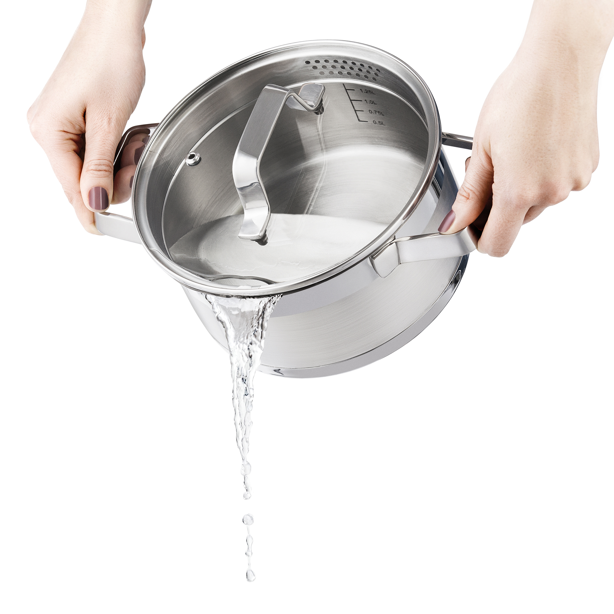 Pentola con coperchio scolapasta Kitchen Pro 22 cm AMBITION